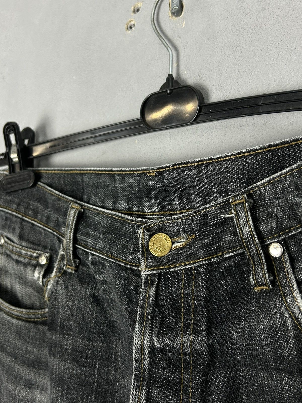 Japanese Brand Vintage Japanese Selvedge Denim Jeans Cinch Back Distressed Size US 31 - 10 Thumbnail