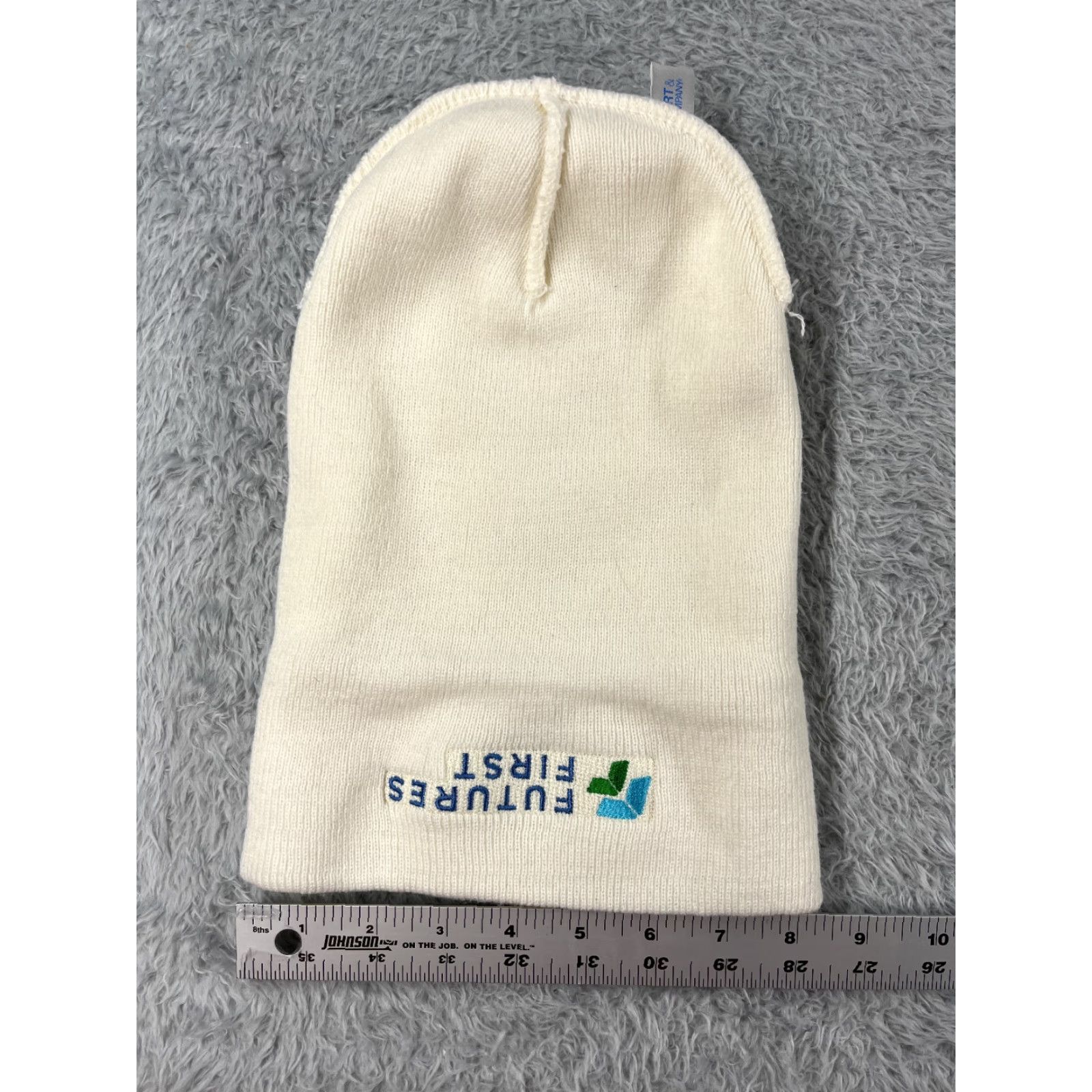 Port & Company Port & Company Futures First Beanie Toque Adult One Size White Knit 100% Acrylic Beanie Unisex Adults Mens Womens Boys Girls Size ONE SIZE - 5 Thumbnail
