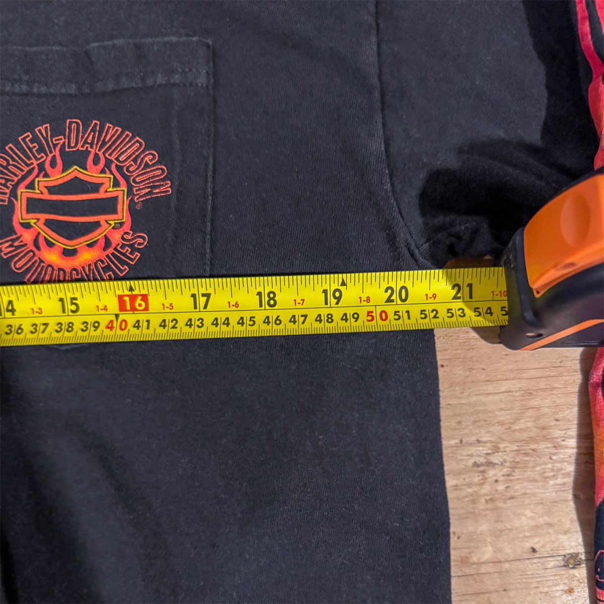 Harley Davidson VTG 1998 Harley-Davidson L/S Pocket Tee Size US L / EU 52-54 / 3 - 5 Thumbnail