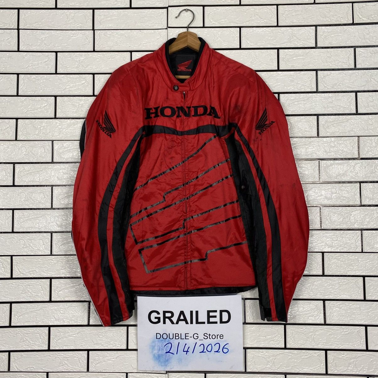 Japanese Brand Vintage Racing Jacket Biker Honda Big Ligo Size US L / EU 52-54 / 3 - 1 Thumbnail