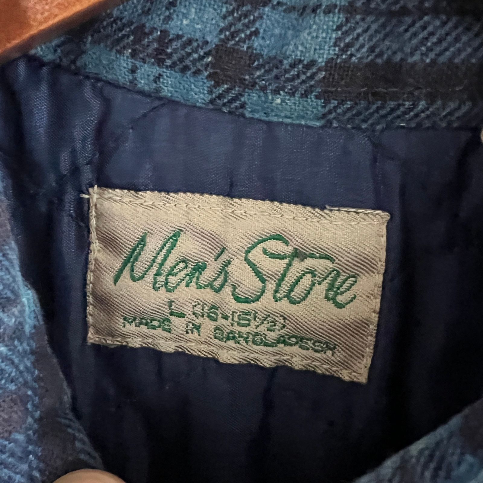 The Men's Store VTG Insulated Flannel Men's Shirt Jacket L 23x28 Size US L / EU 52-54 / 3 - 3 Thumbnail