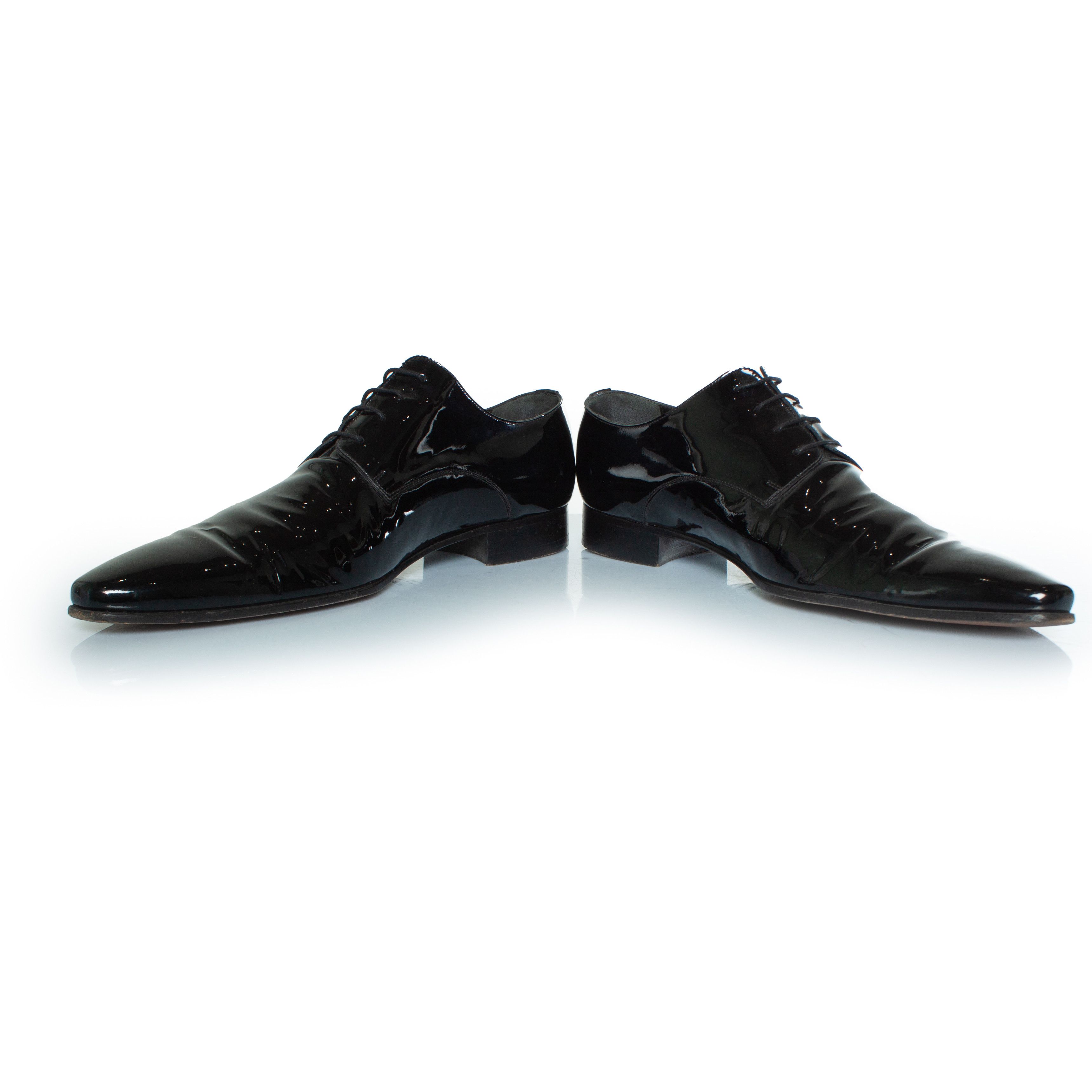 Dsquared2 Dsquared2, Patent leather lace up shoes in black Size US 12 / EU 45 - 6 Thumbnail