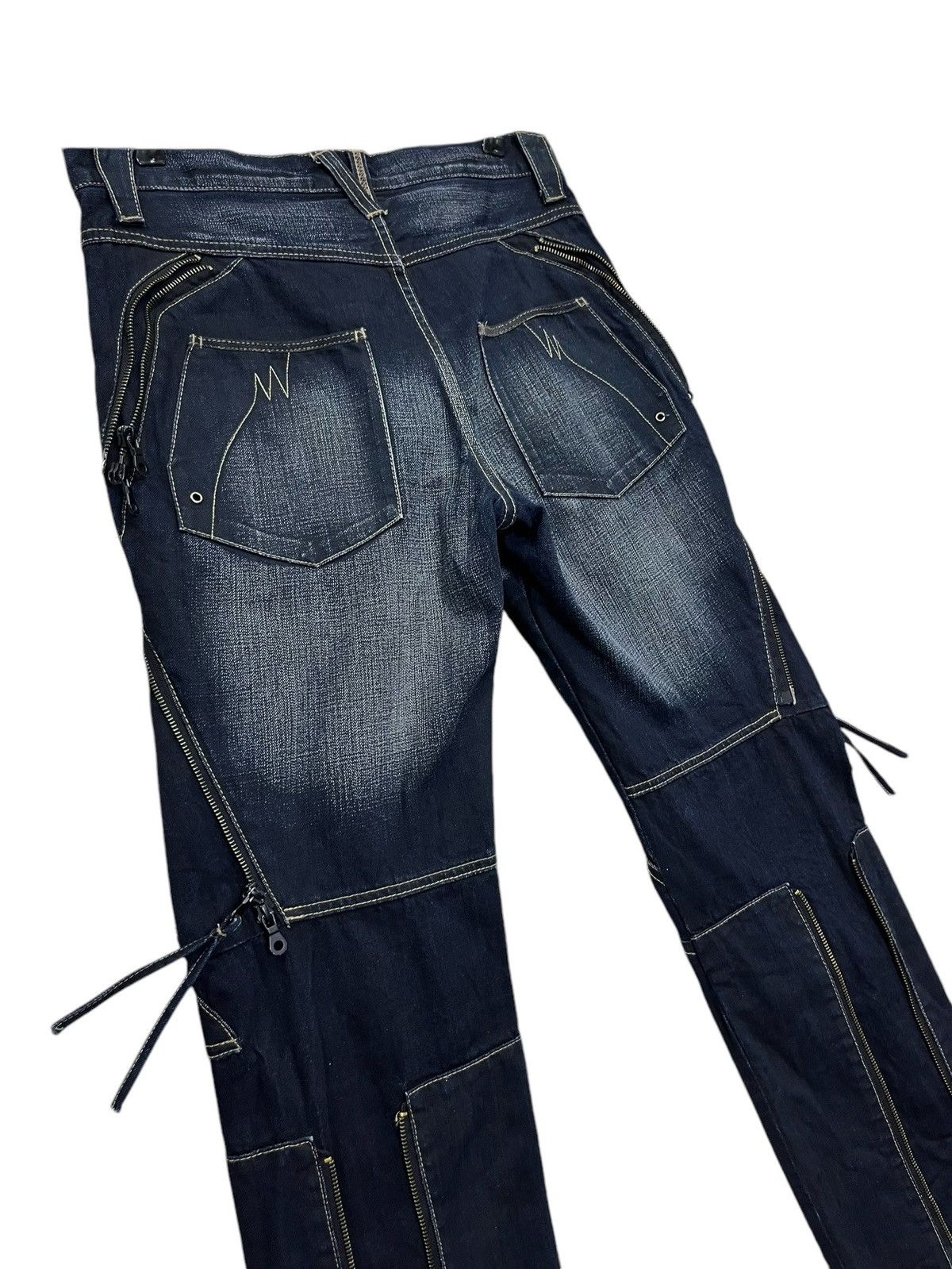 PPFM 🔥FYE🔥PPFM Punk Bondage Multi-zipper Double Flap Bush Pants Size US 31 - 10 Thumbnail