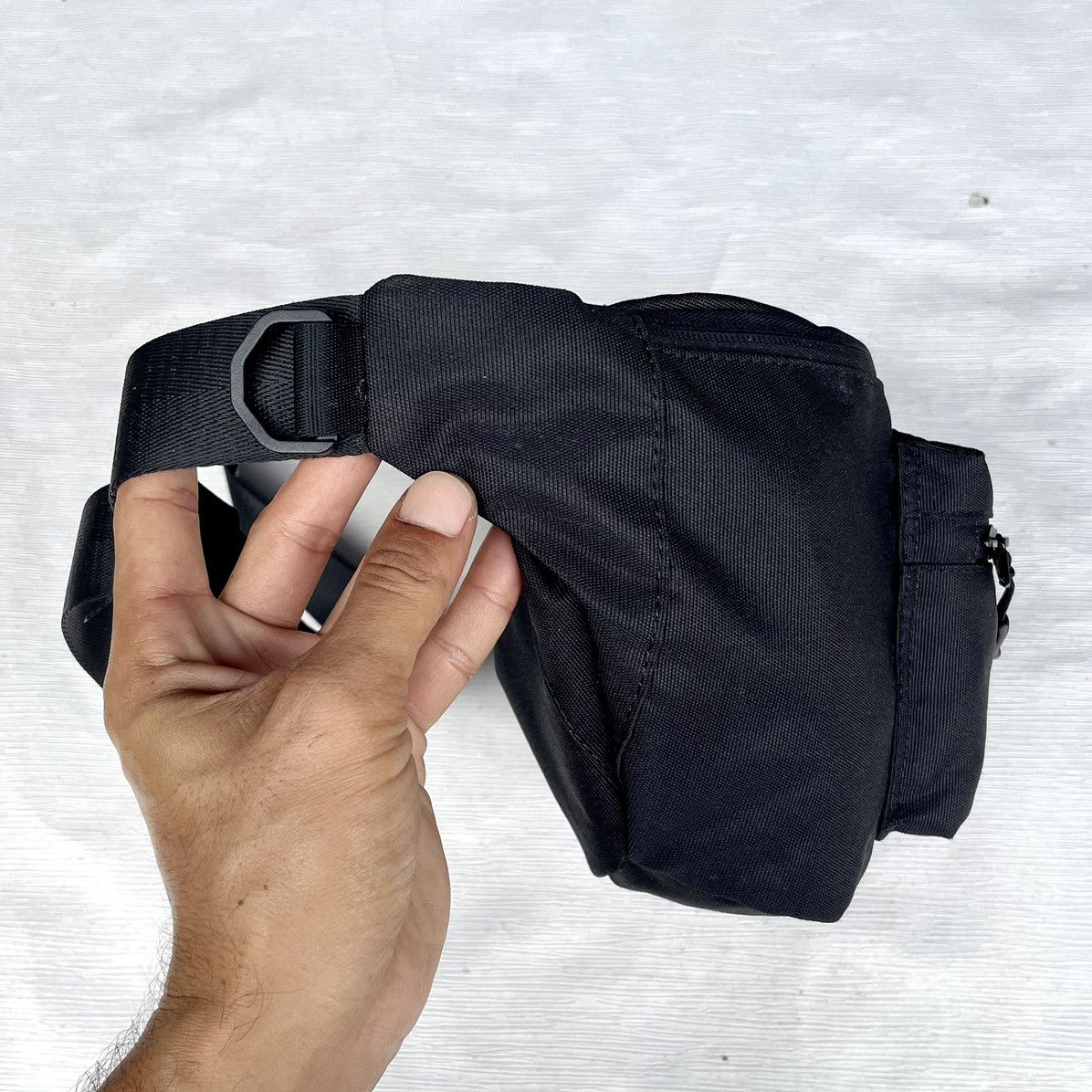 Japanese Brand Oversized Black Crossbody/Waist Bag Street Style Size ONE SIZE - 3 Thumbnail