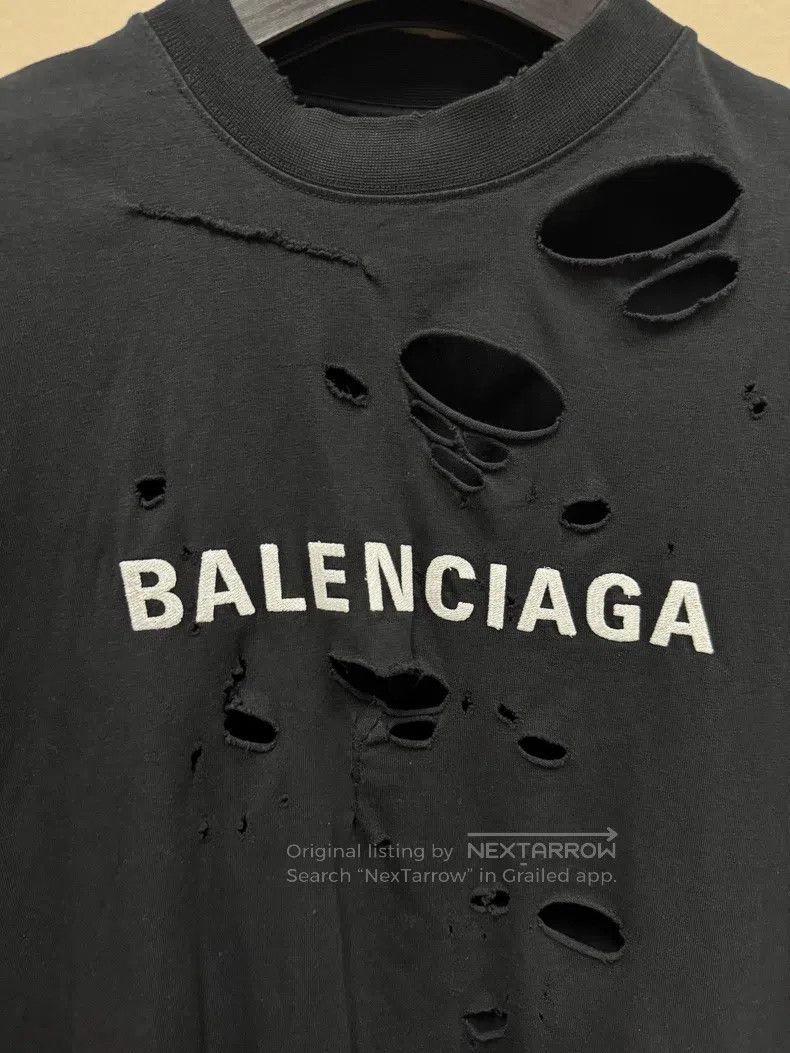 Balenciaga Balenciaga Letter Printed Round-neck Short-sleeve T-Shirt Size US S / EU 44-46 / 1 - 3 Thumbnail