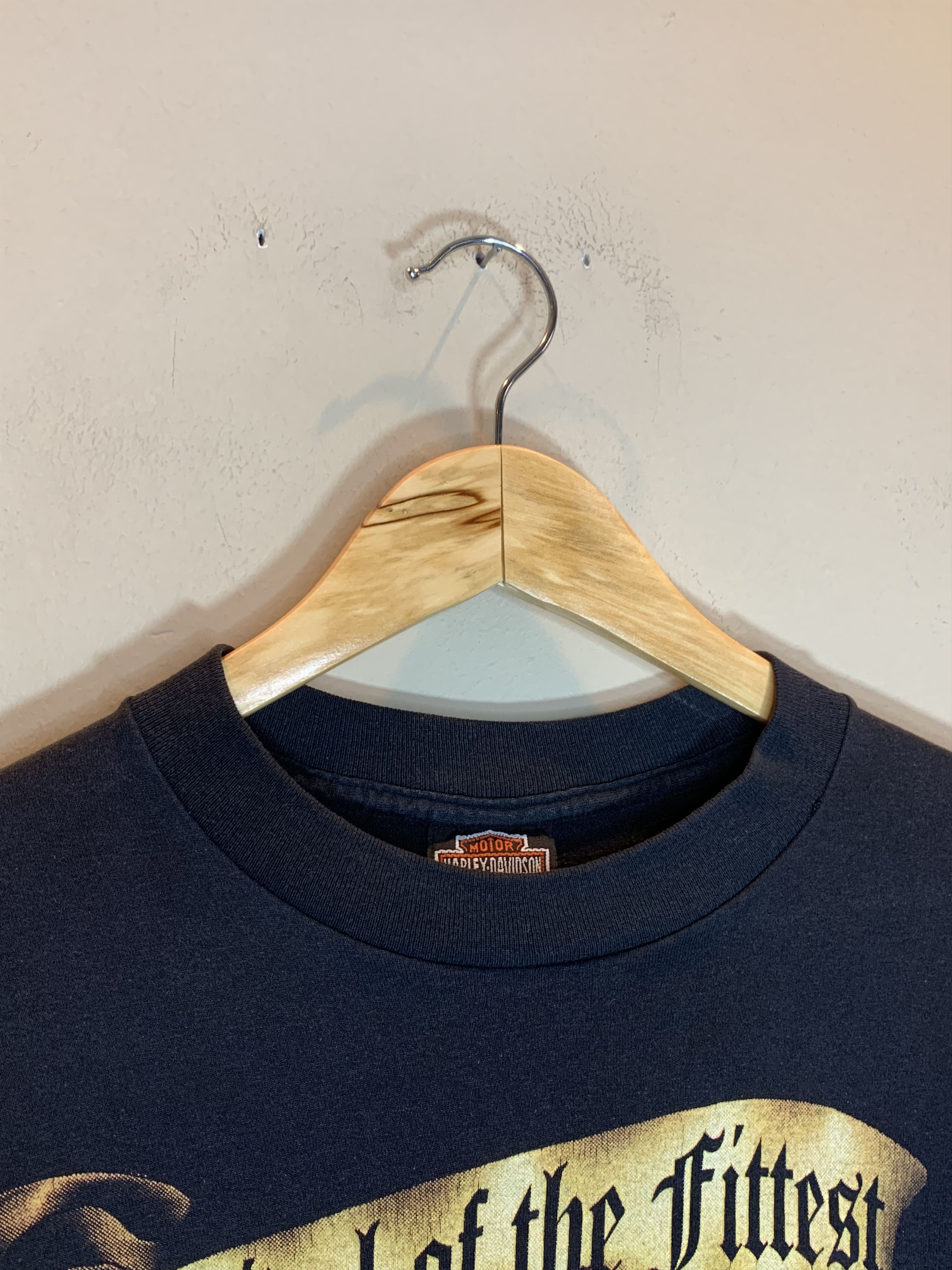 Harley Davidson RARE Vintage 1991 3D Emblem Harley Davidson Survival T-Shirt Size US L / EU 52-54 / 3 - 8 Thumbnail