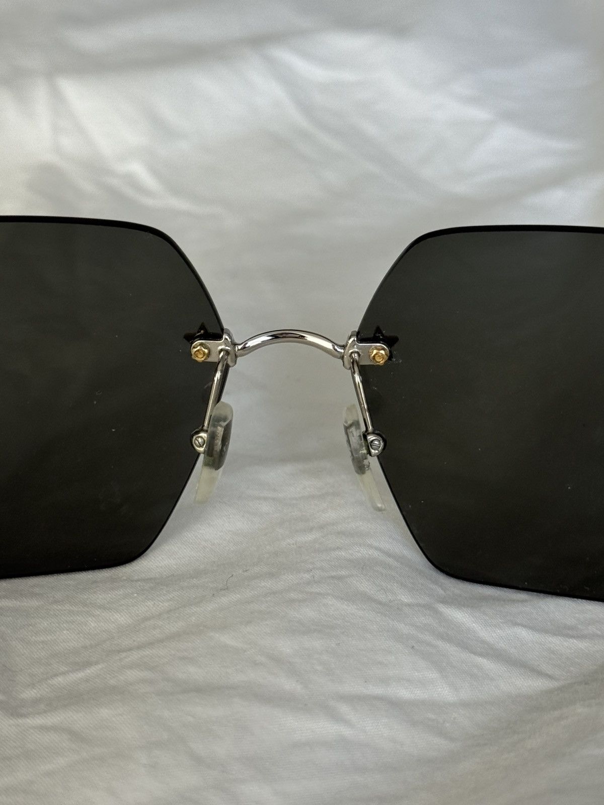 Gucci Gucci GG0644S Rimless Star Sunglasses Size ONE SIZE - 6 Thumbnail