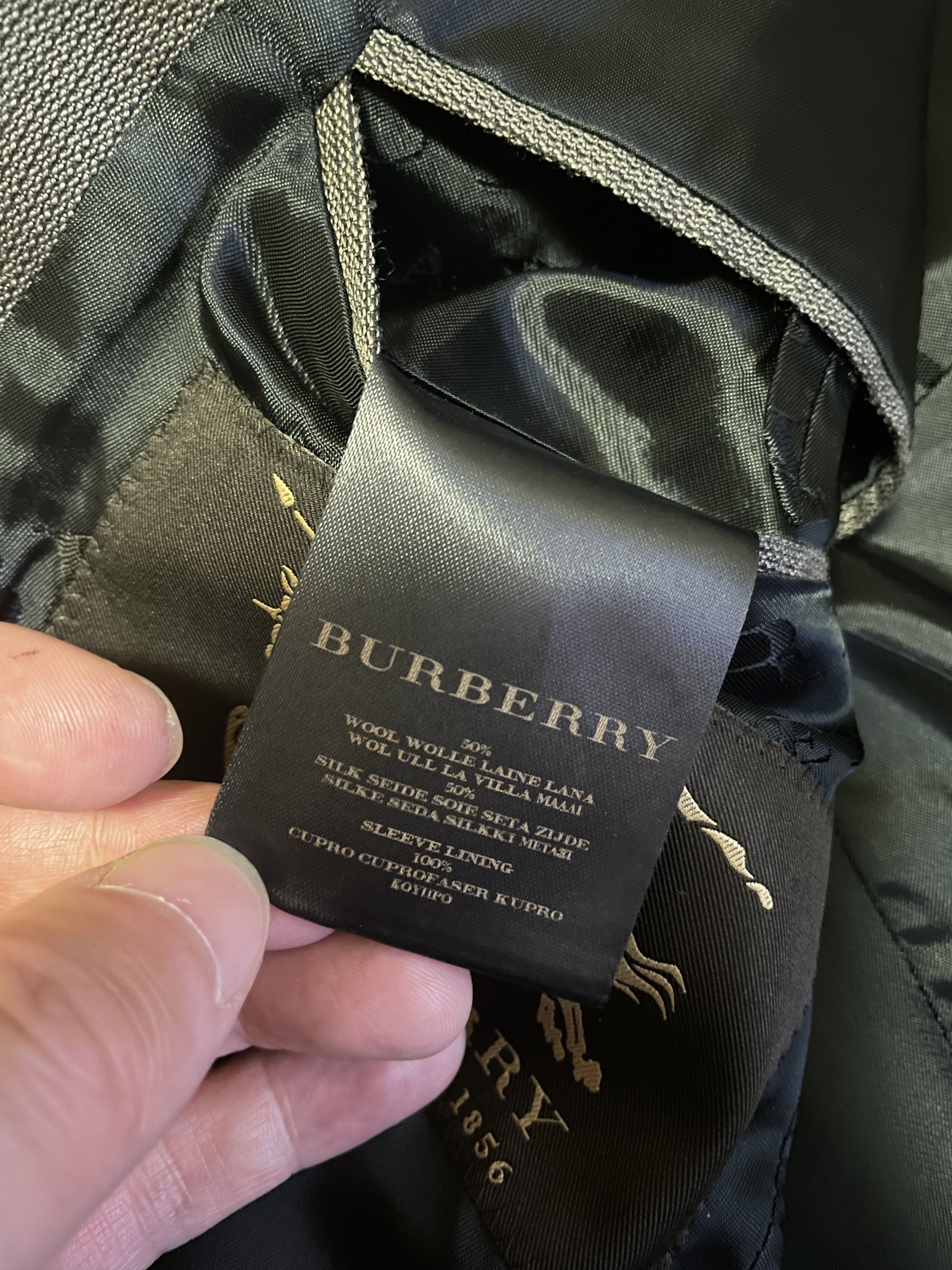Burberry burberry wool silk blazers jacket size 48 Size 48R - 8 Thumbnail