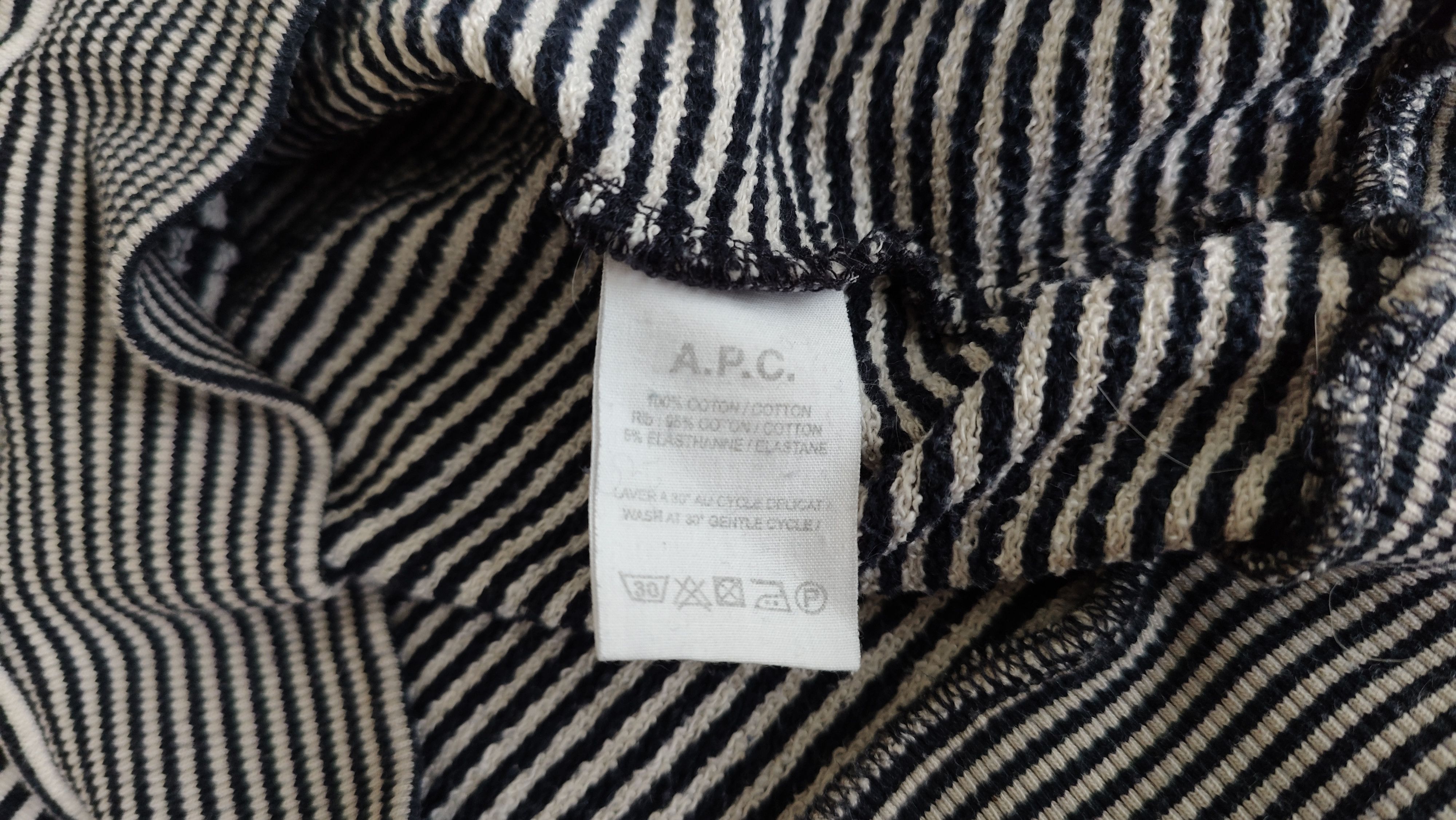 A.P.C. A.P.C. APC Striped Sweatshirt Crewneck Size US XS / EU 42 / 0 - 5 Thumbnail