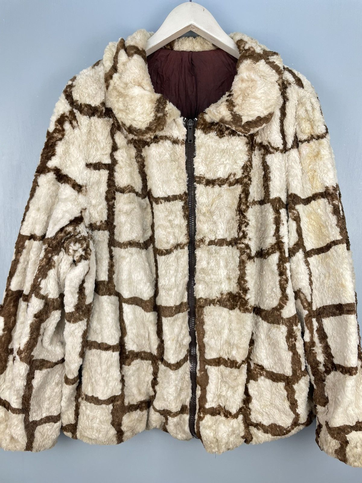 Vintage Vintage 50s fur zip up jacket Size US L / EU 52-54 / 3 - 3 Thumbnail