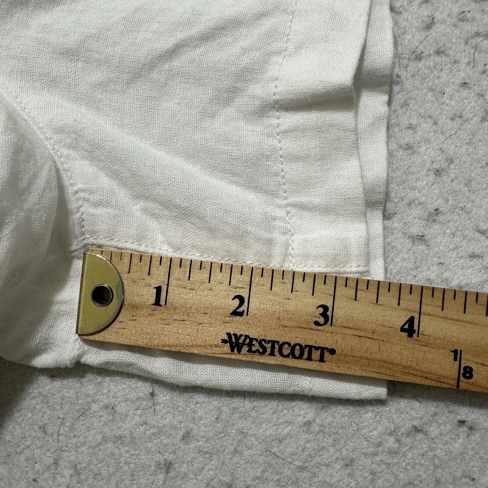 Gap GAP XXL Linen Shorts 3" Inseam White Flat Front Lightweight Size 42" / US 20 - 10 Thumbnail