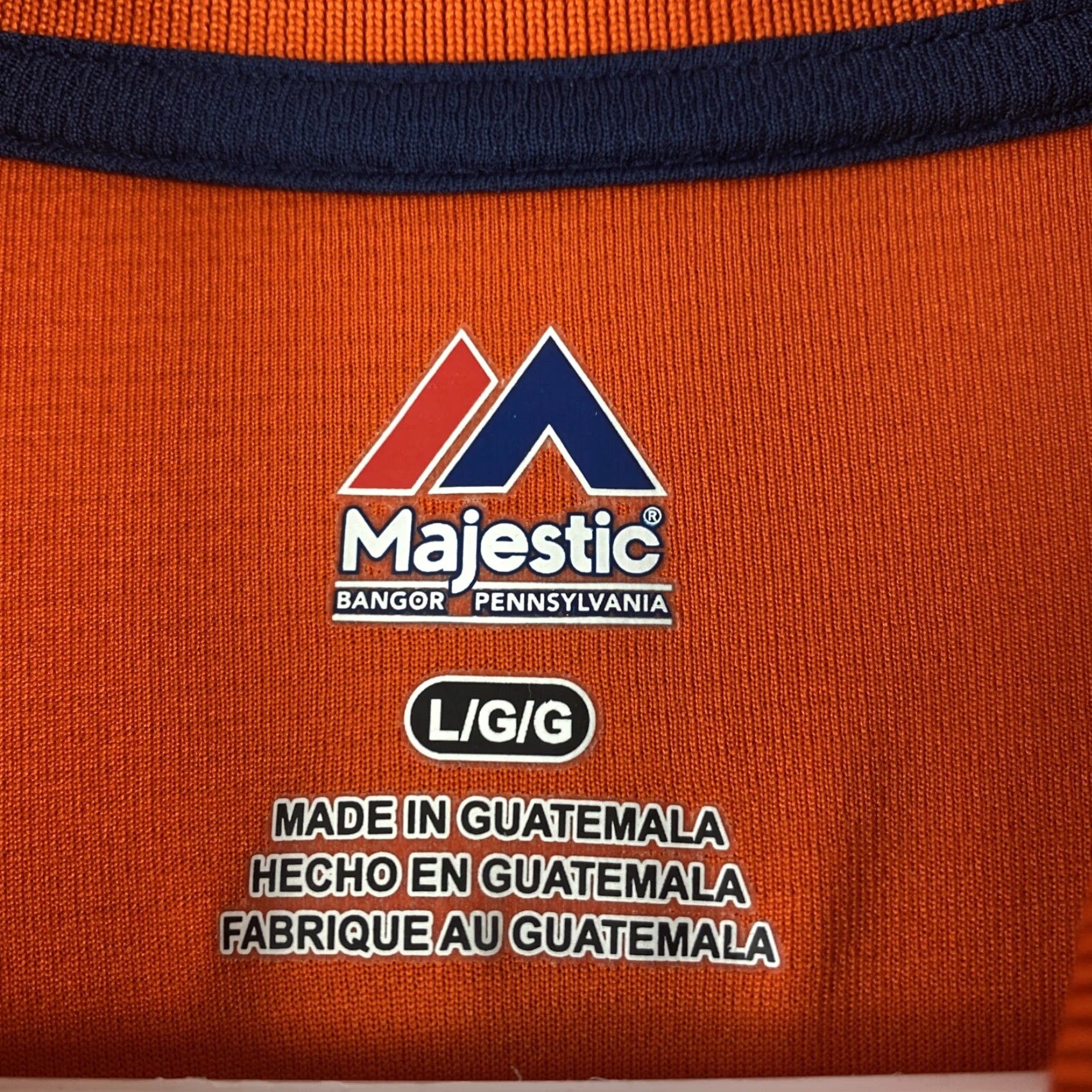 Vintage Majestic Polo Shirt Broncos Logo Short Sleeve Orange L Men’s / 58-3 Size US L / EU 52-54 / 3 - 3 Thumbnail