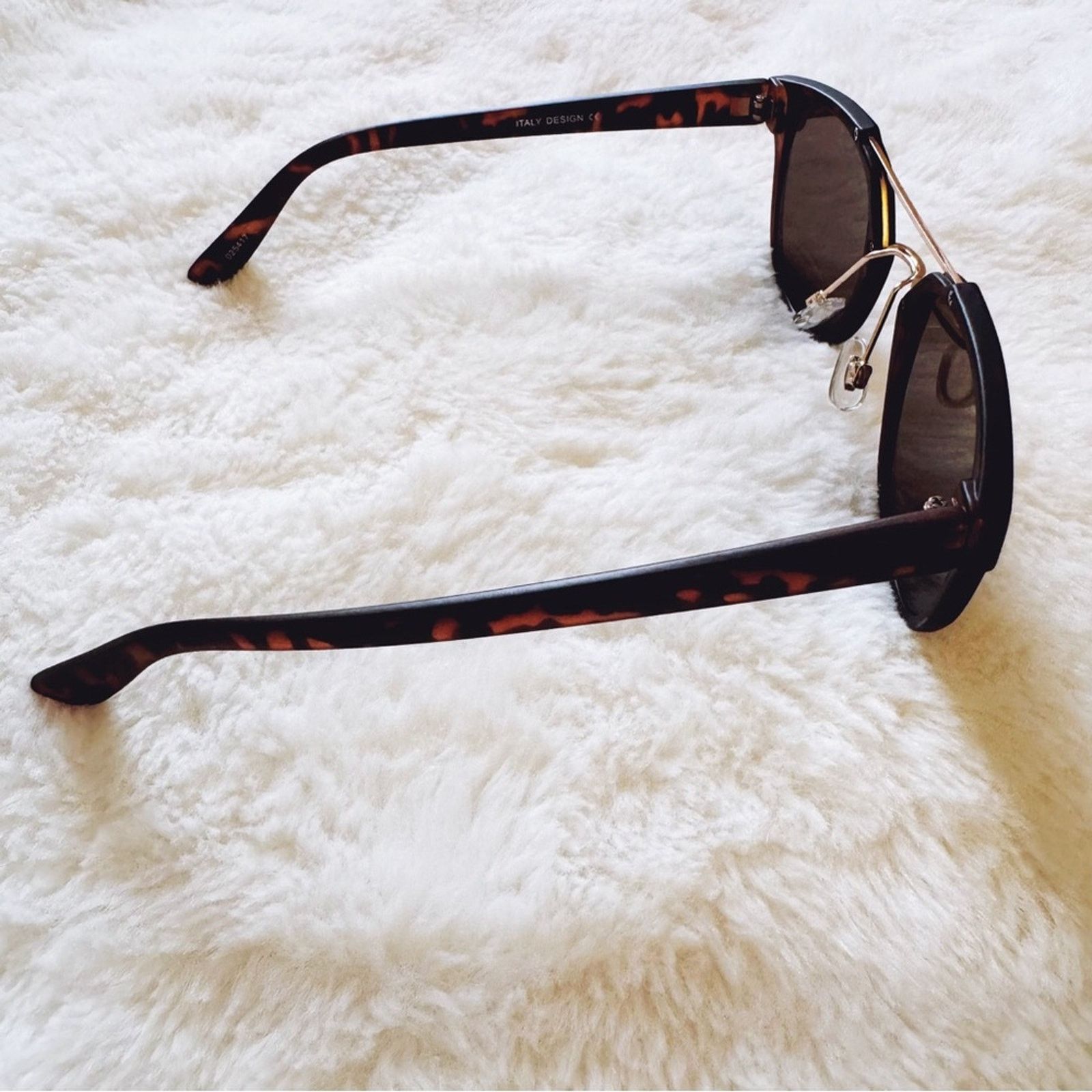 Other Alina Tortoise Brown Bold Round Sunglasses Size ONE SIZE - 8 Thumbnail