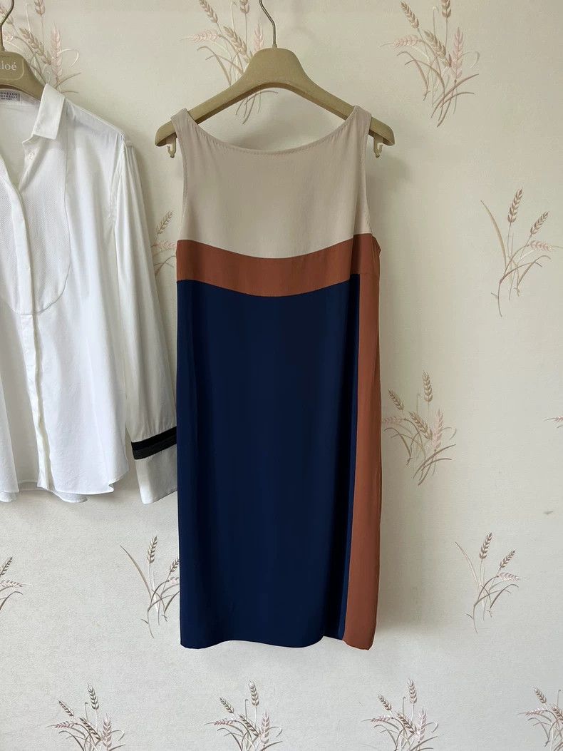 Loro Piana LORO PIANA Colorful silk dress Size S / US 4 / IT 40 - 3 Thumbnail