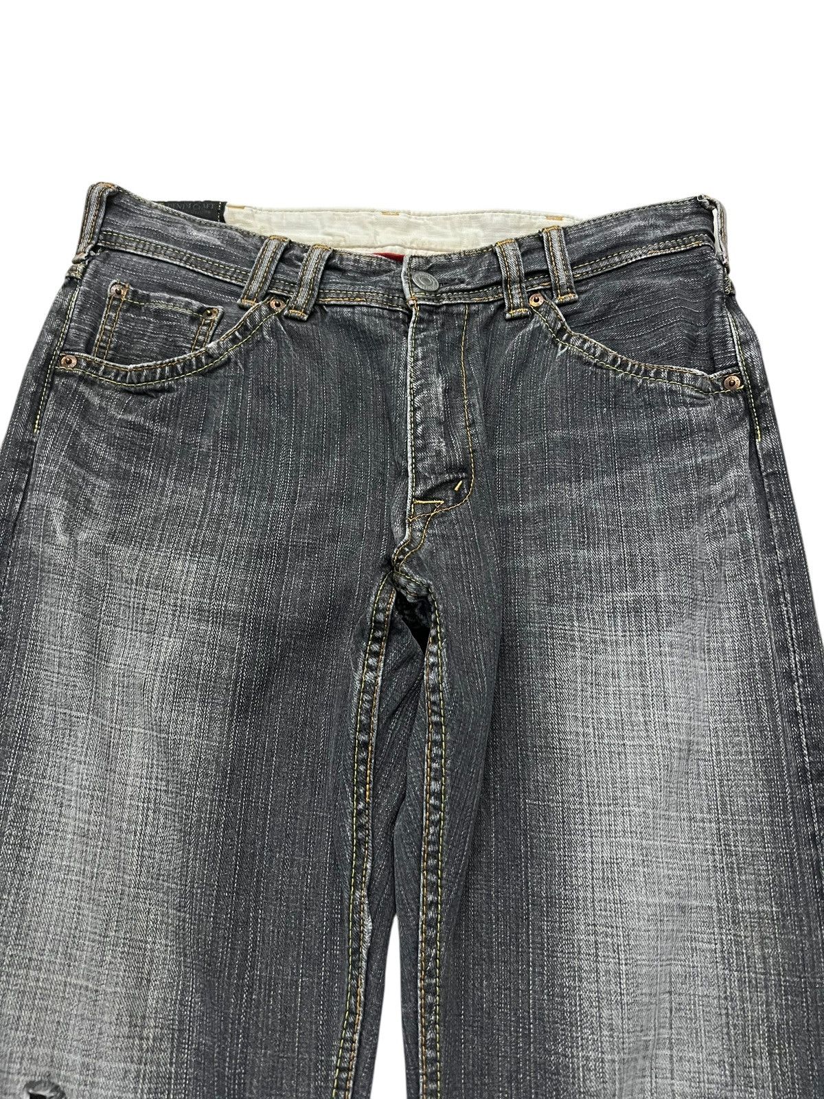 If Six Was Nine 🌈90s Style Denim Craft Japanese Brand Faded Flare Jean Size US 32 / EU 48 - 3 Thumbnail