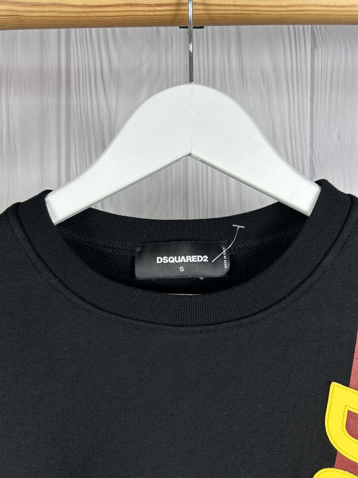 Dsquared2 DSQ2 Dsquared2 Big Logo Sweatshirt Size S Black Made Italy Size US S / EU 44-46 / 1 - 4 Thumbnail