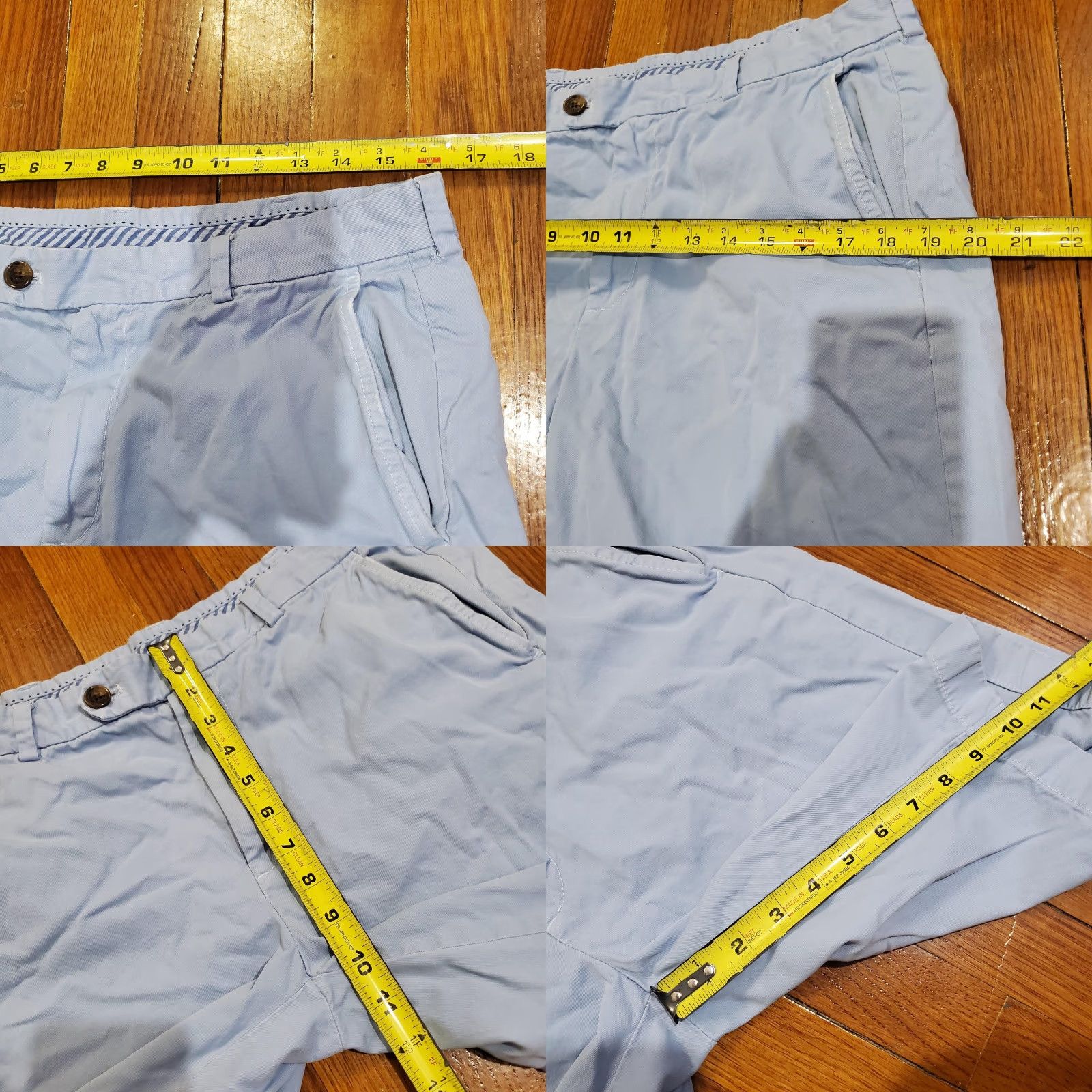 Brooks Brothers Brooks Brothers Bermuda Shorts Mens 33 Blue Cotton Flat Front 10 Inseam Casual Size US 33 - 8 Thumbnail