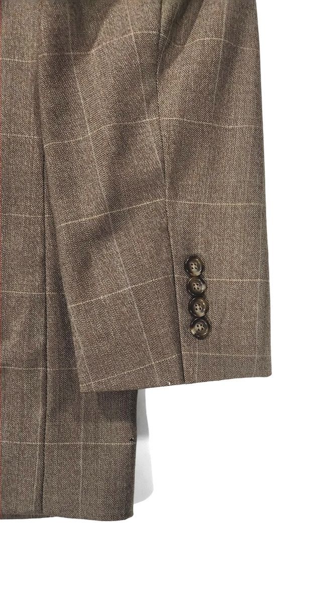 Jos. A. Bank Jos. A. Bank Wool Sport Coat Windowpane Plaid Blazer 40R Size 40R - 10 Thumbnail