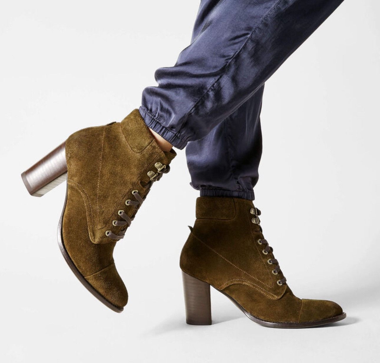 Ariat Ariat Two24 NEW Olive Green Leather Booties, Size 9.5 Size US 9.5 / IT 39.5 - 4 Thumbnail