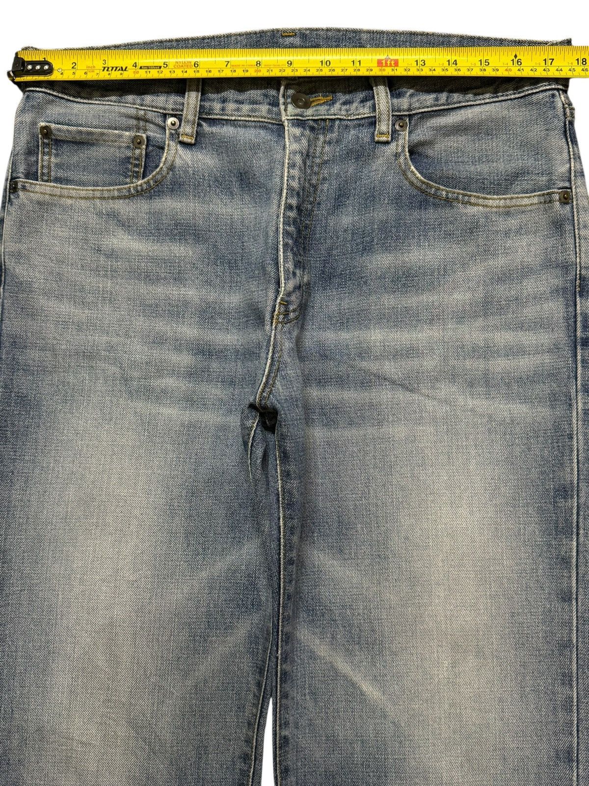 Uniqlo Vintage Y2K Japanese Uniqlo Faded Wash Distress Straight Leg Size US 34 / EU 50 - 8 Thumbnail