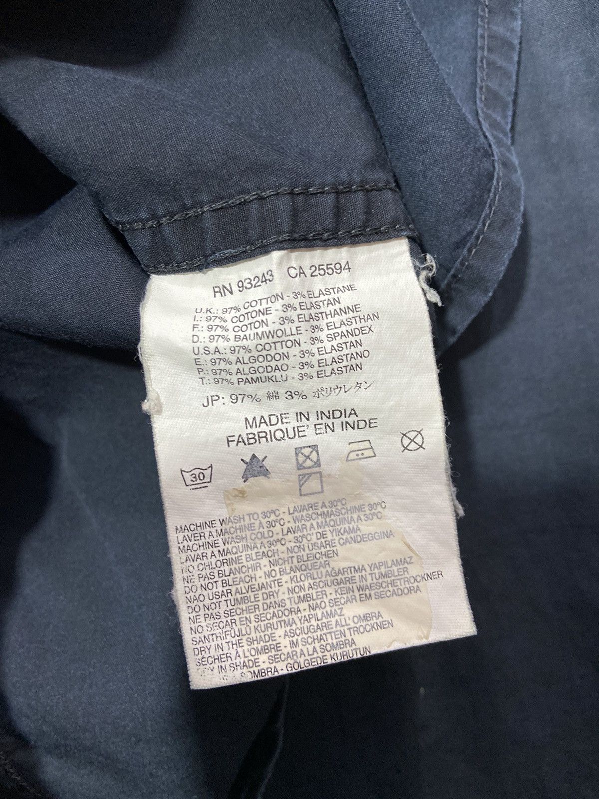 Diesel × If Six Was Nine × Vintage Diesel Button Up Shirt Long Sleeve Navy Size US L / EU 52-54 / 3 - 6 Thumbnail