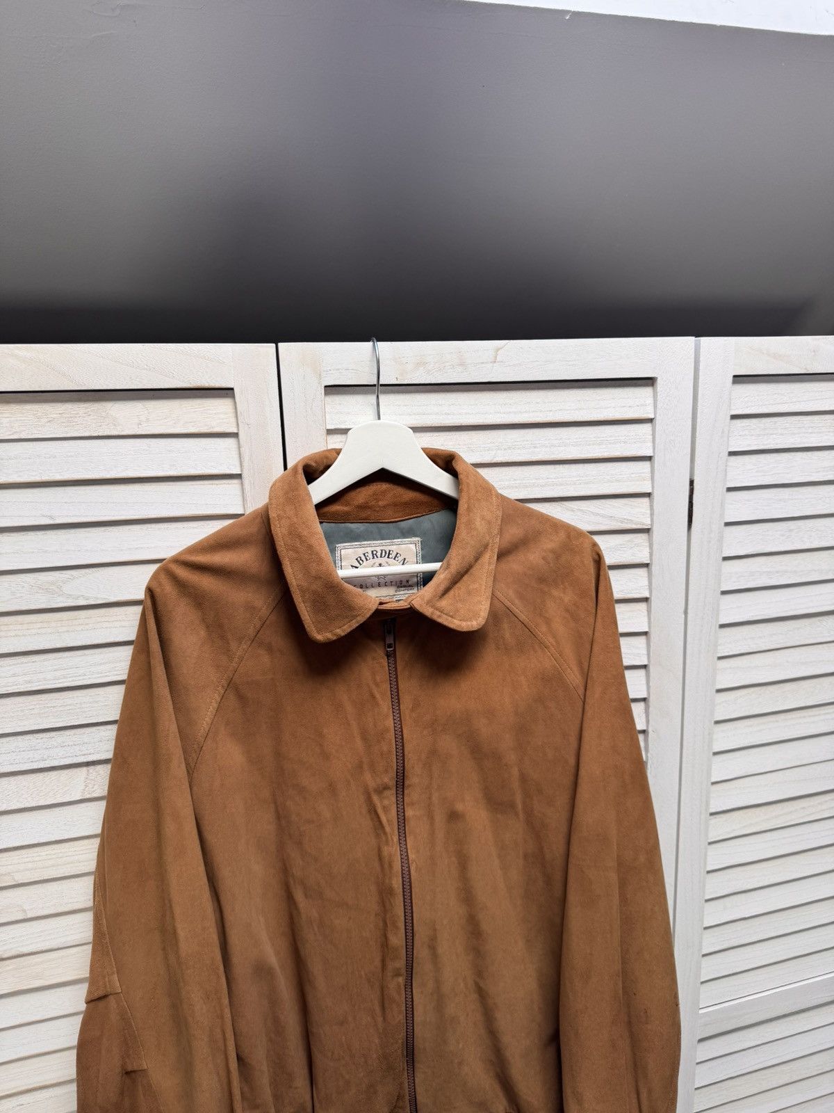 Vintage Men’s Vintage Bomber Leather ABERDEEN Size US L / EU 52-54 / 3 - 3 Thumbnail