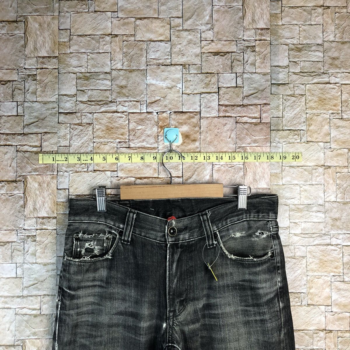 Japanese Brand Uniqlo vintage Jeans faded Black Denim Pants #A131 Size US 32 / EU 48 - 4 Thumbnail