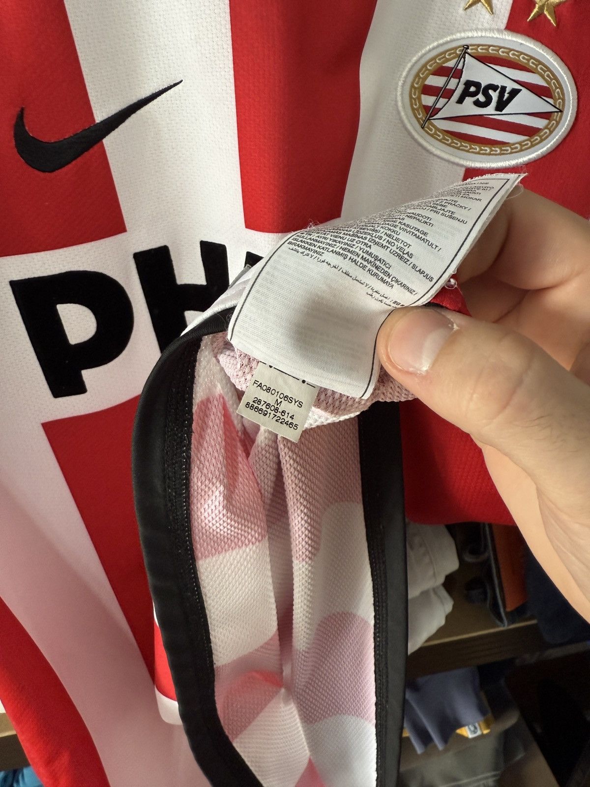 Nike × Vintage Vintage Nike PSV Eindhoven 2009/10 Home Shirt Soccer Jersey Size US M / EU 48-50 / 2 - 14 Thumbnail