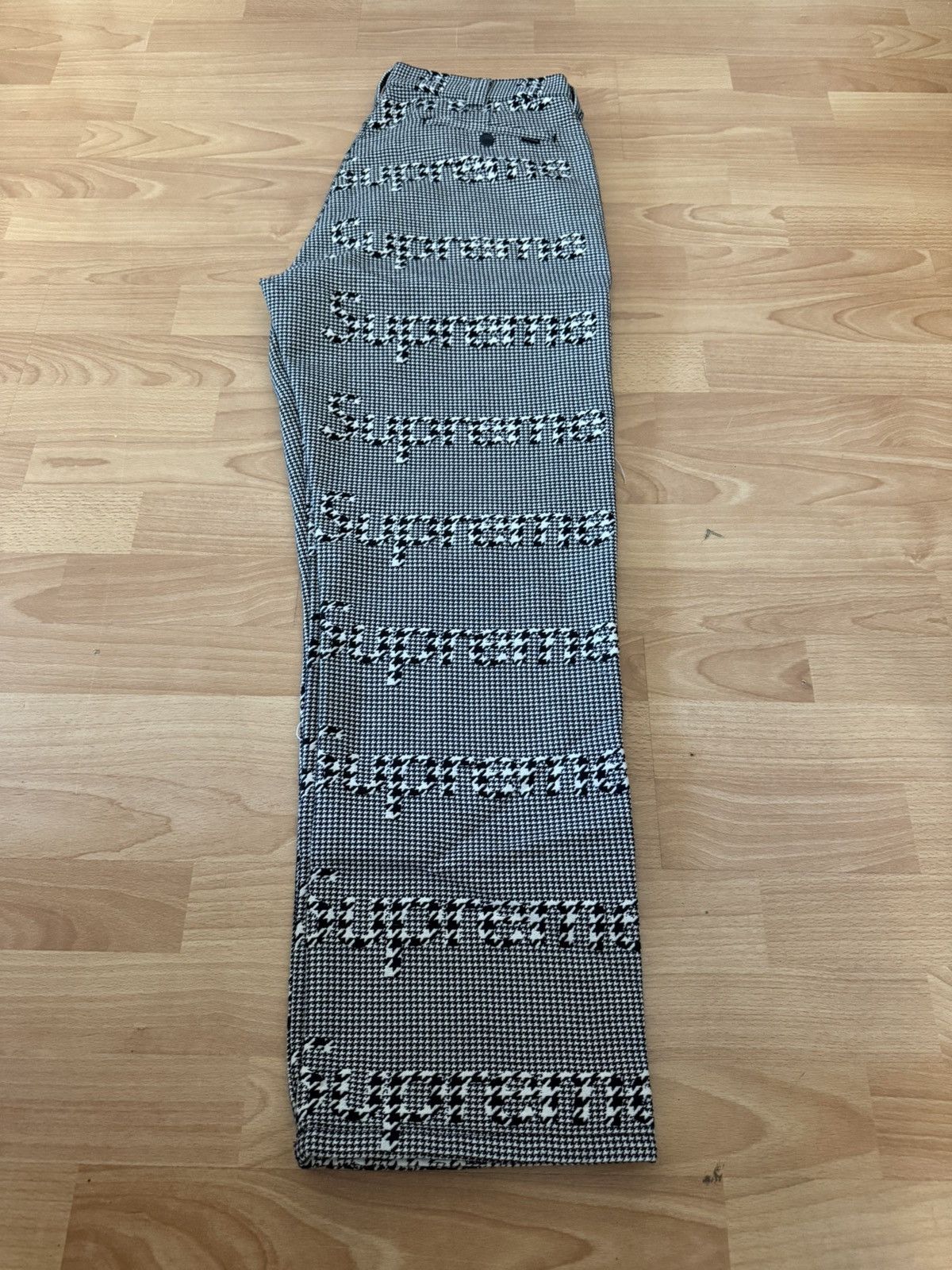 Supreme FW20 Supreme Black houndstooth work pant size 32 pants W32 Size US 32 / EU 48 - 13 Thumbnail