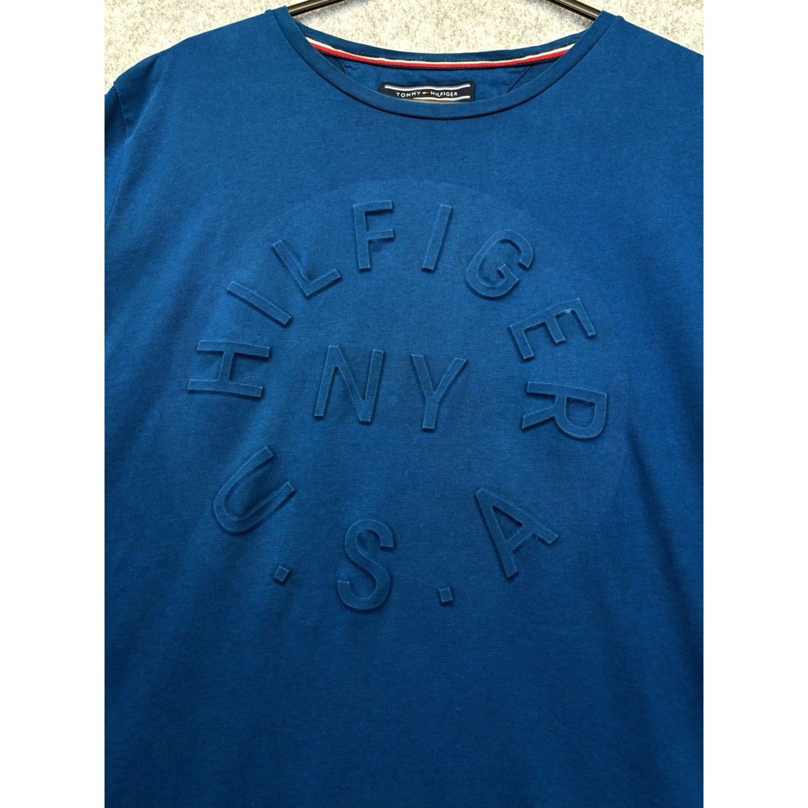 Tommy Hilfiger Tommy Hilfiger Shirt Mens M Organic Cotton Blue Crew Neck Top Used Size US M / EU 48-50 / 2 - 3 Thumbnail