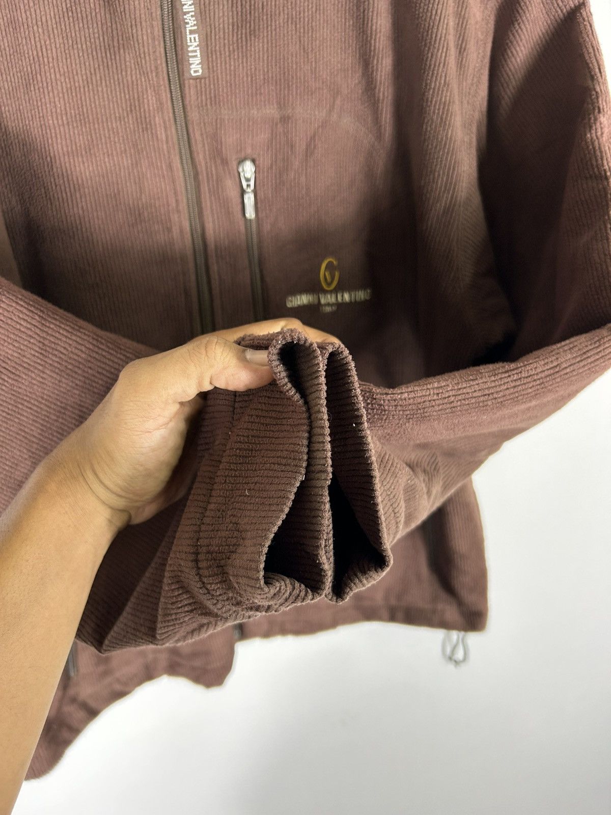Gianni Valentino ⚡️Vintage Gianni Valentino Italy Corduroy Zipper Jacket Size US L / EU 52-54 / 3 - 8 Thumbnail