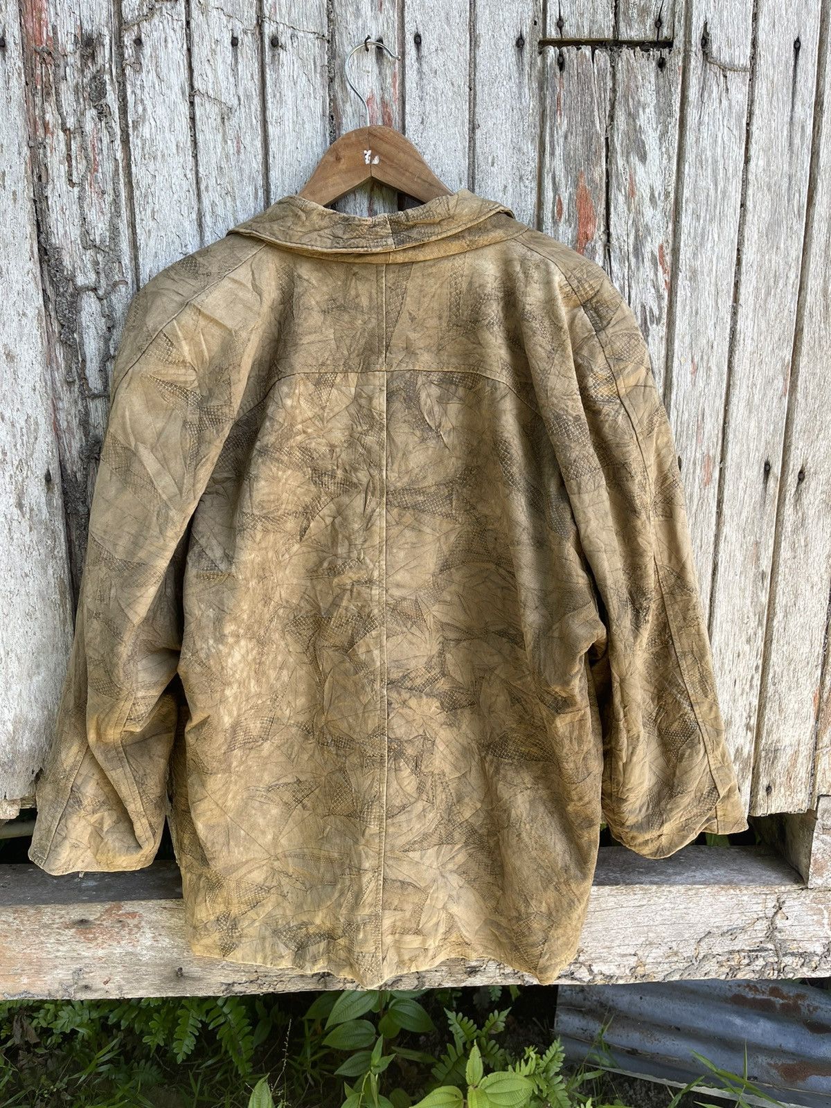 Designer Vintage Erta Mode Distressed Italian Leather Blazer Size US L / EU 52-54 / 3 - 5 Thumbnail