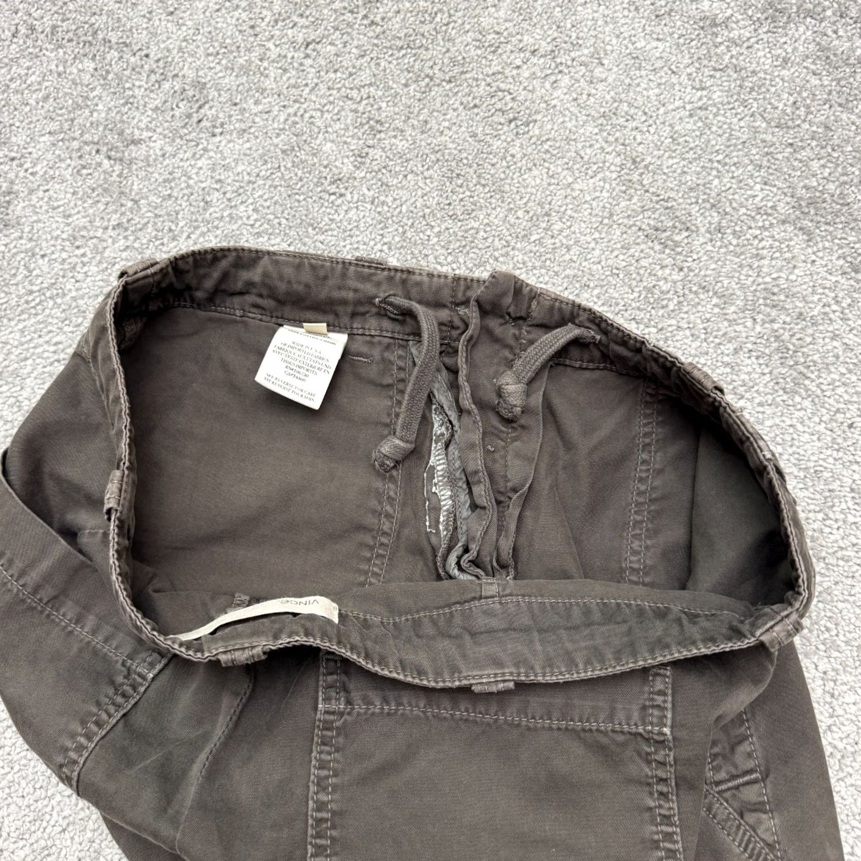 Vince Vince 100% Cotton Fatigue Shorts Womens 26 Dark Brown Mid Rise Casual Preppy Size 26" / US 2 / IT 38 - 3 Thumbnail