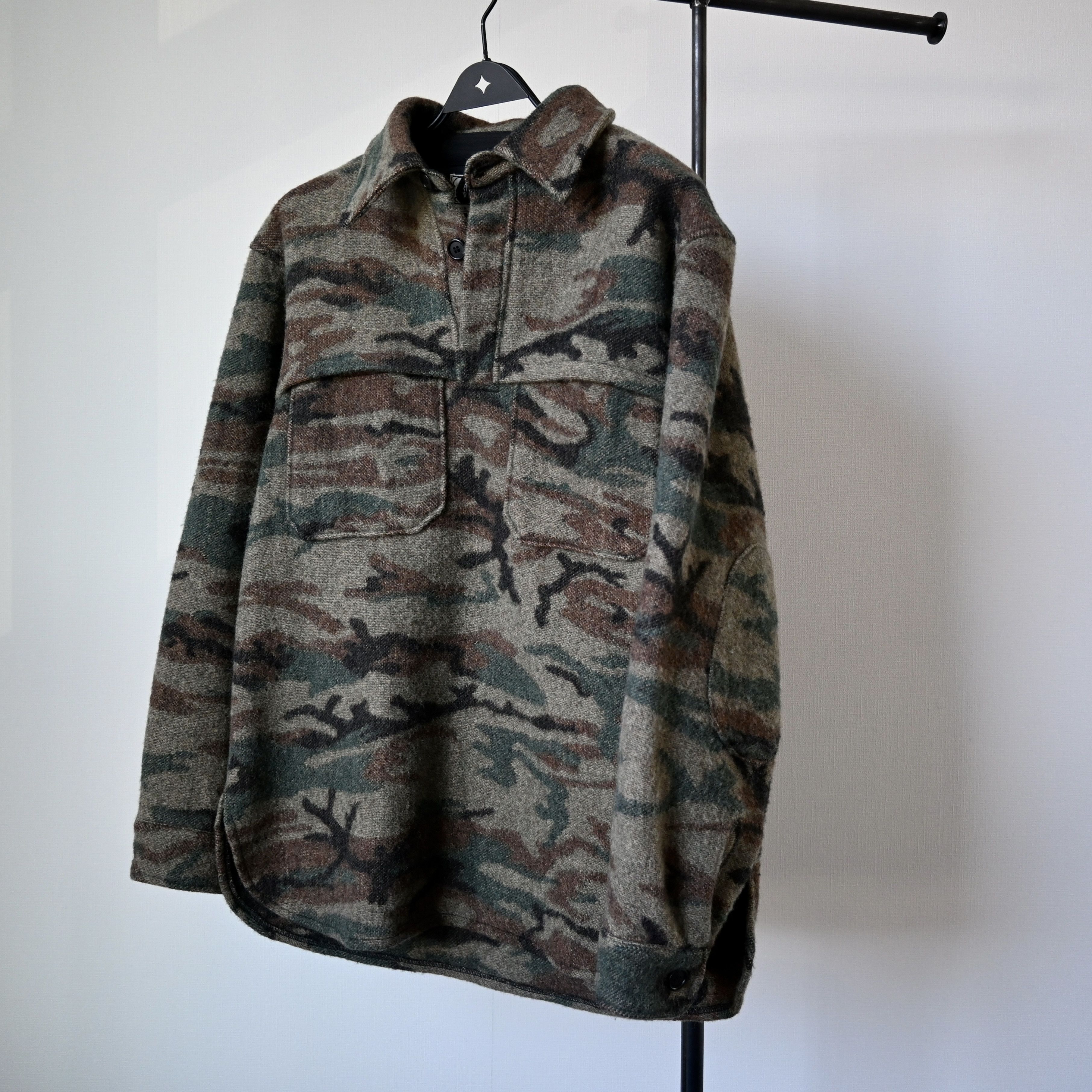 Vintage VTG King of the Mountain woodland camo wool pullover shirt Size US M / EU 48-50 / 2 - 20 Thumbnail