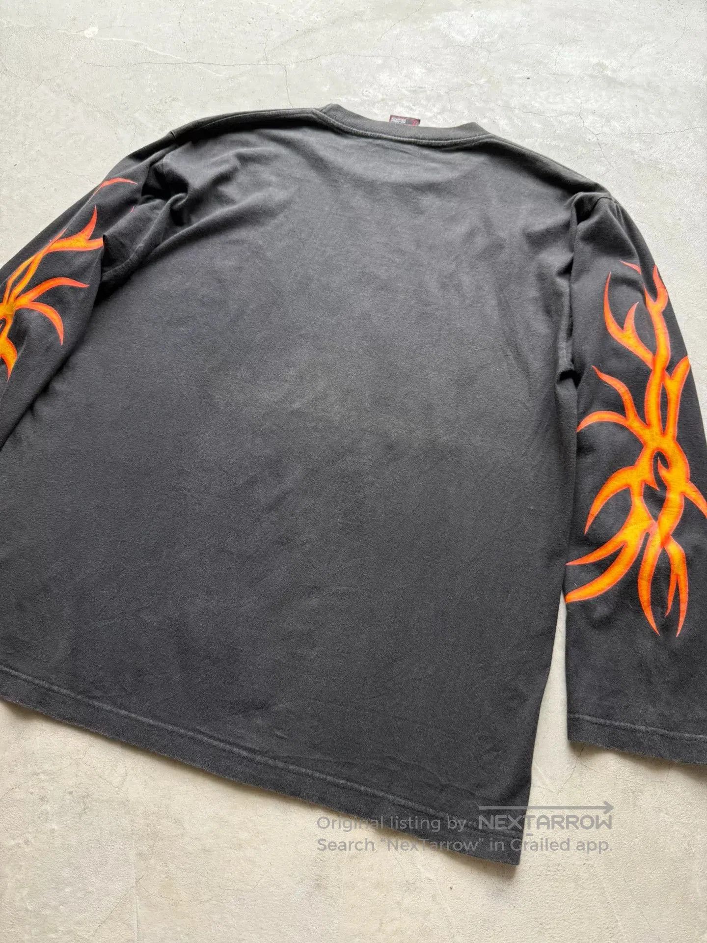 Vintage Vintage 00s Flame Skeleton Long. Size US L / EU 52-54 / 3 - 6 Thumbnail