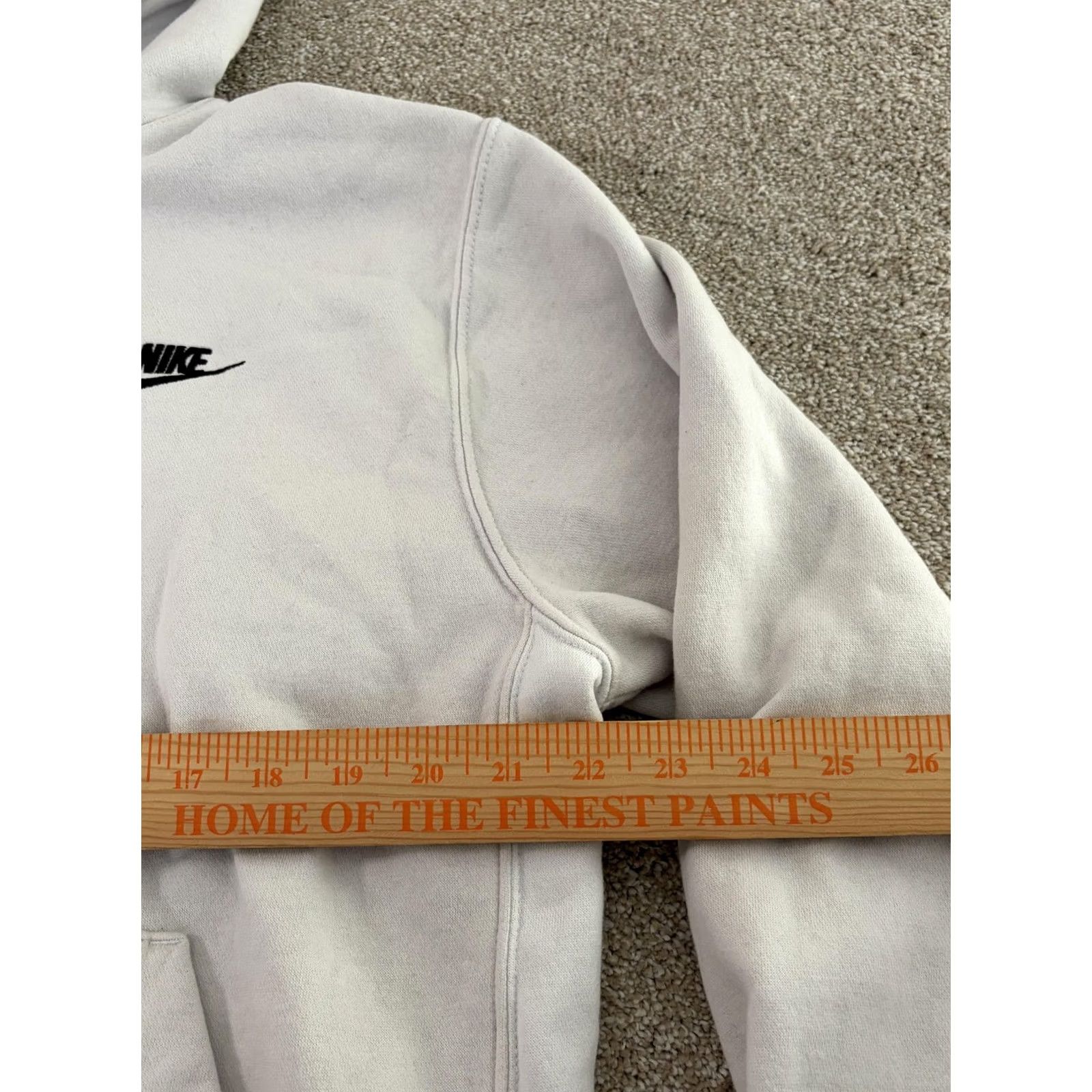 Nike Nike Shirt Mens L White Sportswear Club Fleece Hoodie Pullover Swoosh Sweatshirt Size US L / EU 52-54 / 3 - 7 Thumbnail