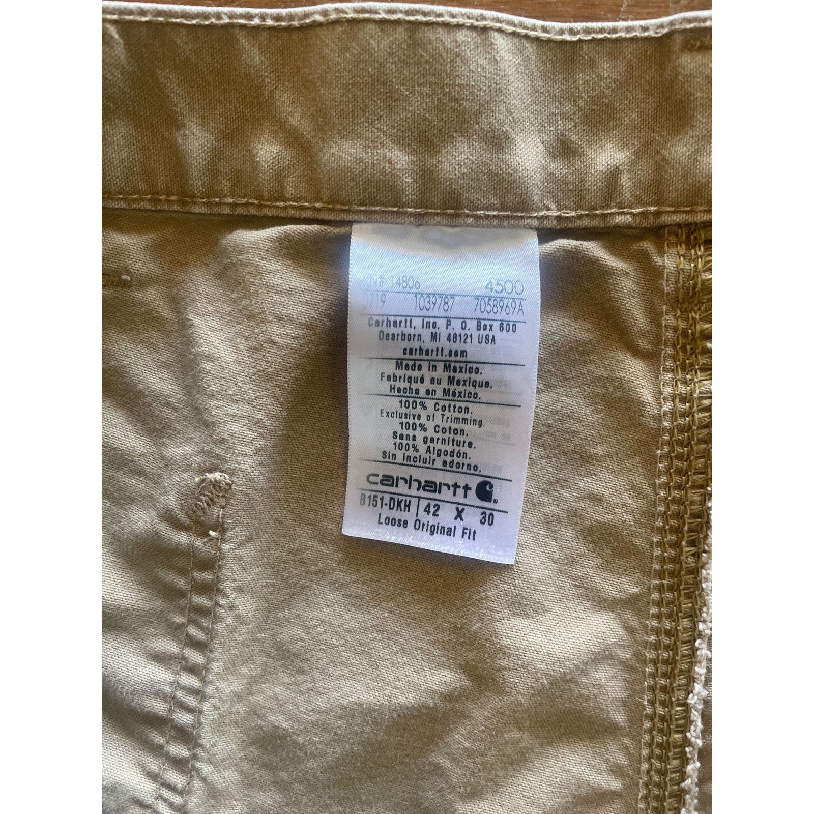 Carhartt Carhartt Khaki Loose Original Fit Carpenter Pant, 42x30 Size US 42 / EU 58 - 6 Thumbnail