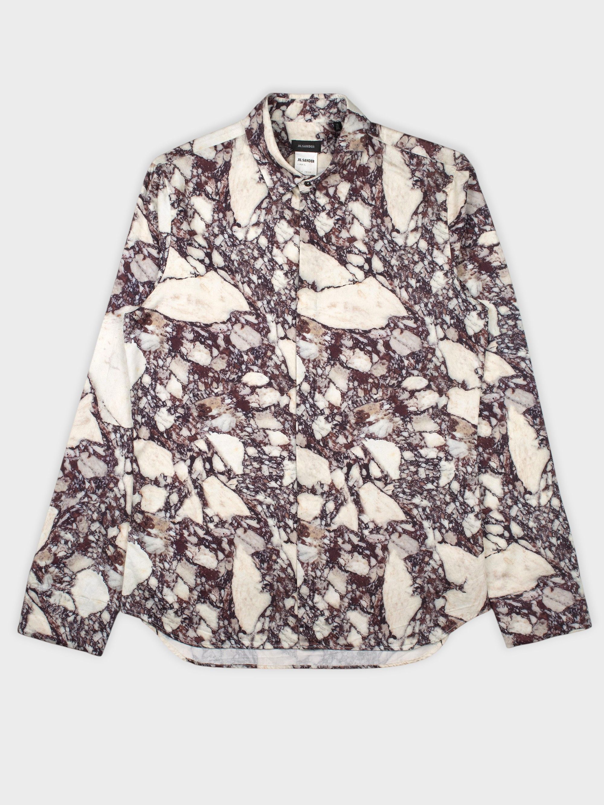 Jil Sander Jil Sander by Raf Simons - A/W 2008 - marble shirt Size US S / EU 44-46 / 1 - 1 Thumbnail