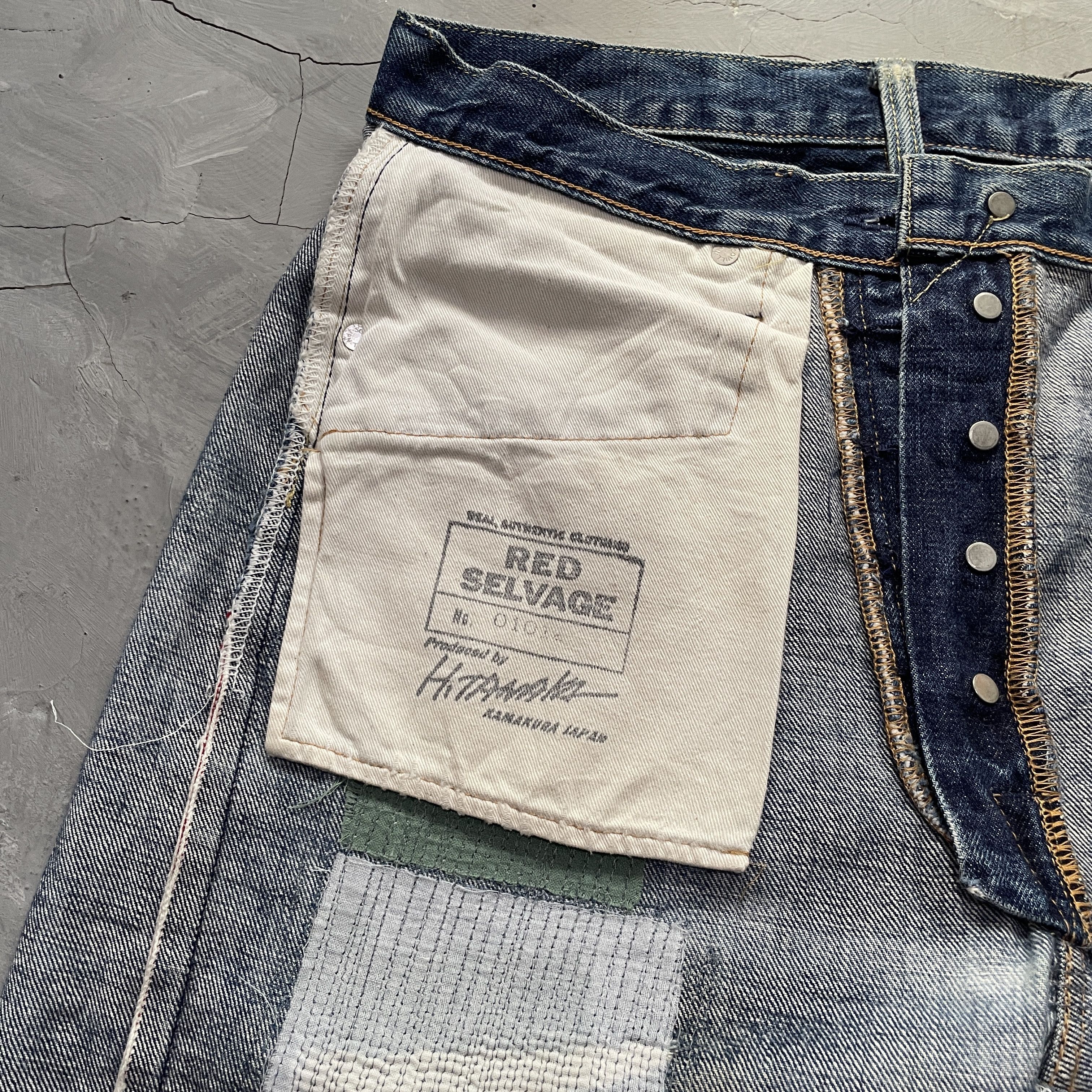 Kamakura Vintage Boro Jeans by Kamakura Red Selvedge Size US 30 / EU 46 - 3 Thumbnail