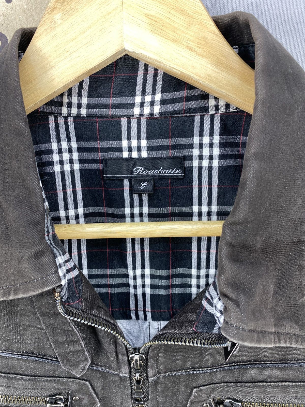 Japanese Brand Vintage 90’s Roushatte Zipper Up Light Jacket Size US M / EU 48-50 / 2 - 10 Thumbnail