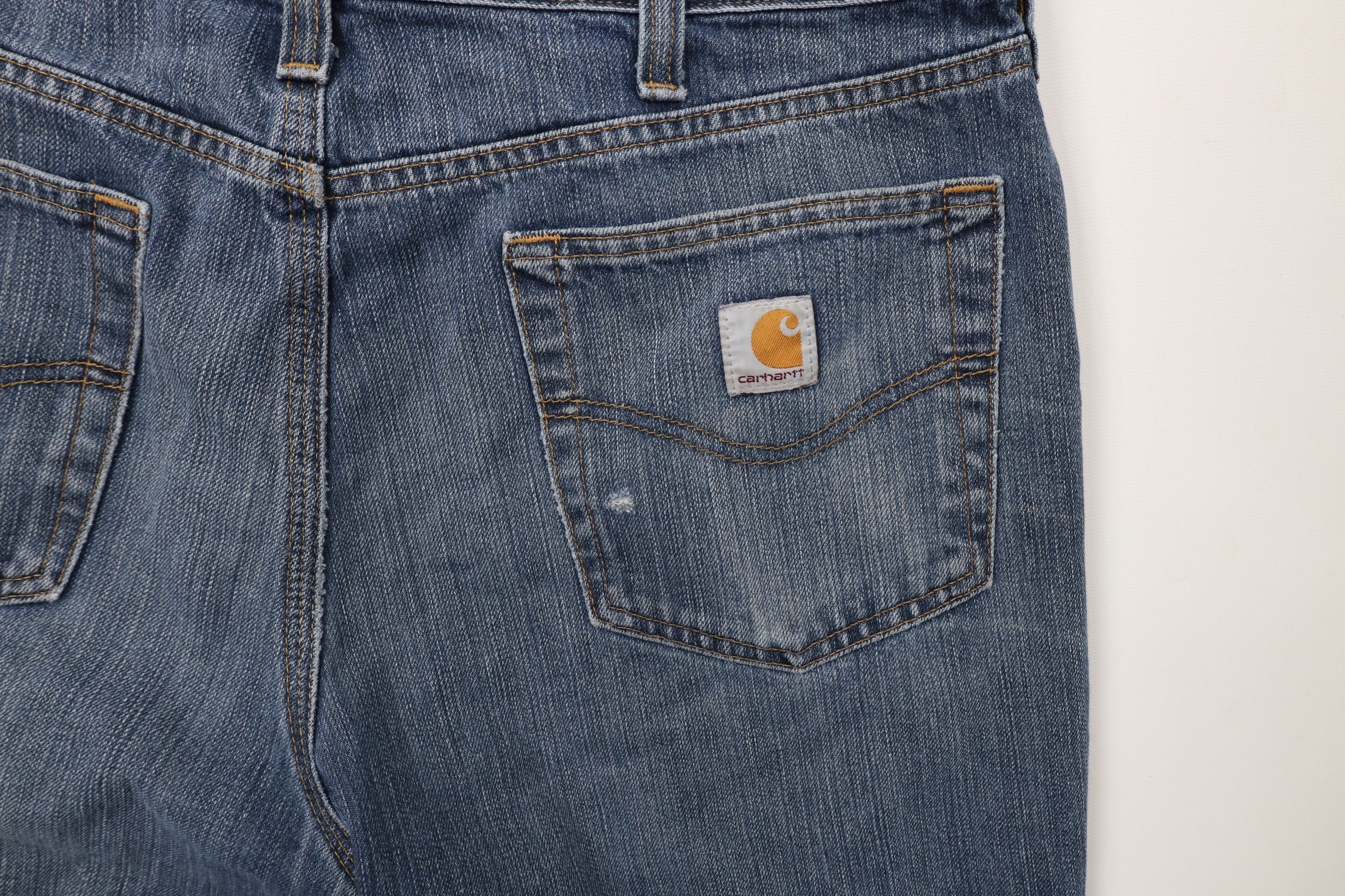 Carhartt × Vintage Vintage Y2K Carhartt Relaxed Fit Dungaree Denim Jeans Blue Size US 36 / EU 52 - 15 Thumbnail