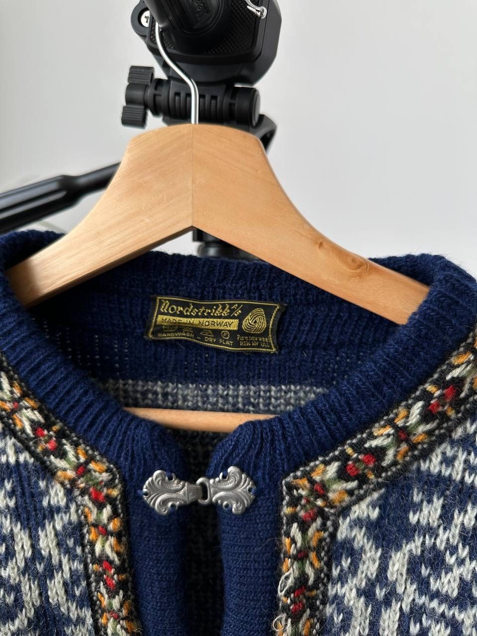 Vintage Vintage Nordsrikk Norway Wool Blue Cardigan Sweater Size US M / EU 48-50 / 2 - 15 Thumbnail
