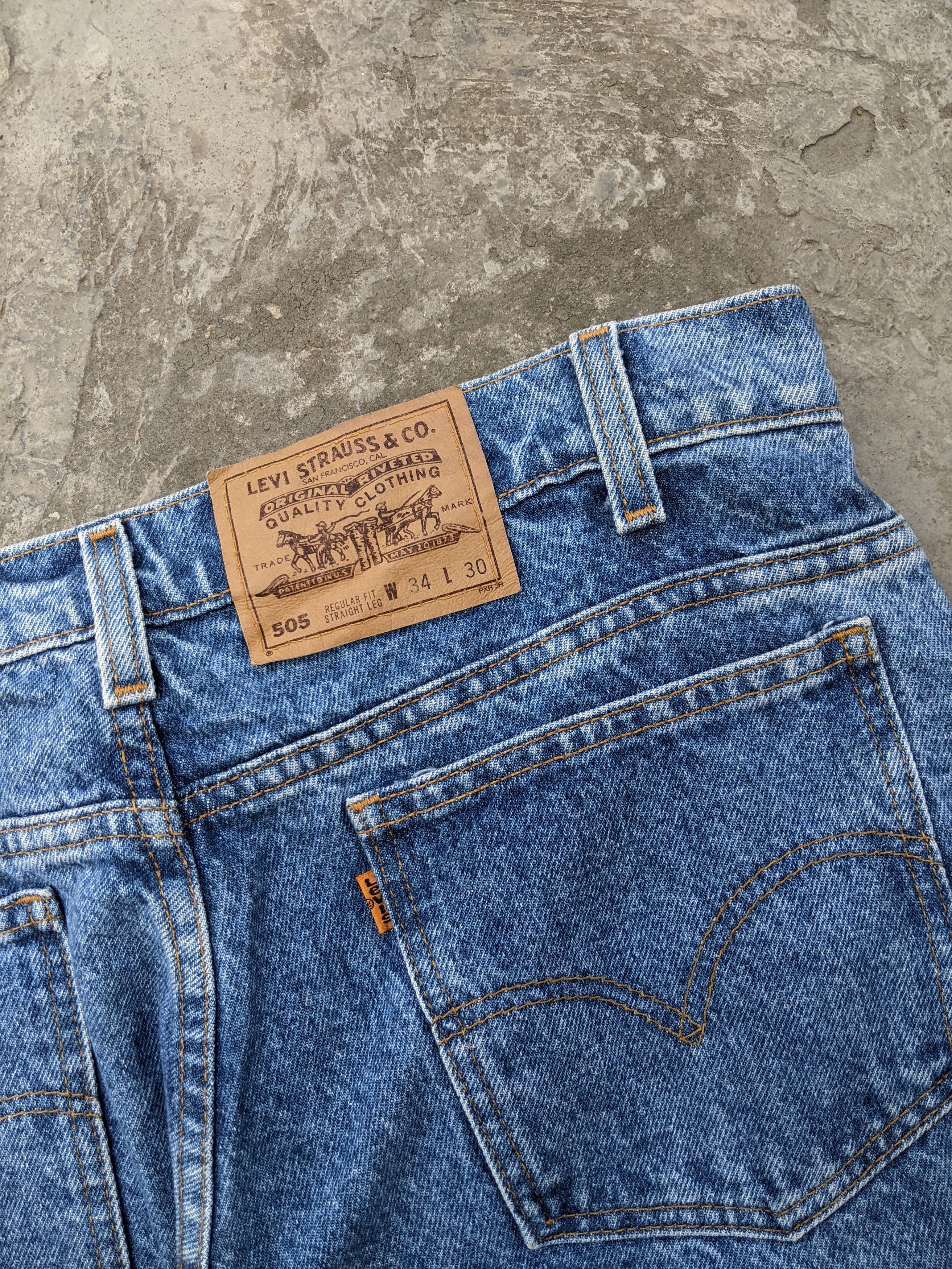 Levi's Vintage Jeans Levi's 505 Orange Tab Size US 34 / EU 50 - 2 Thumbnail