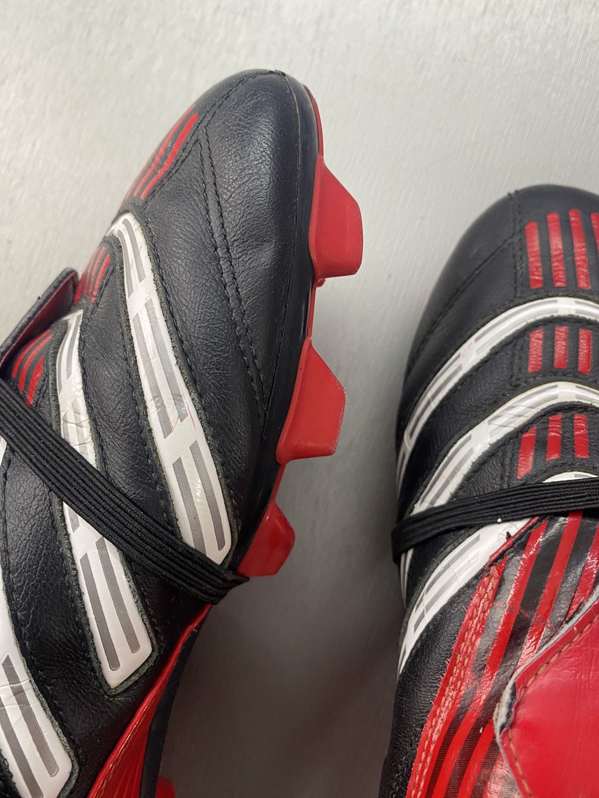 Vintage Adidas Predator Absolado TRX FG Red Black Size US 7.5 / EU 40-41 - 12 Thumbnail