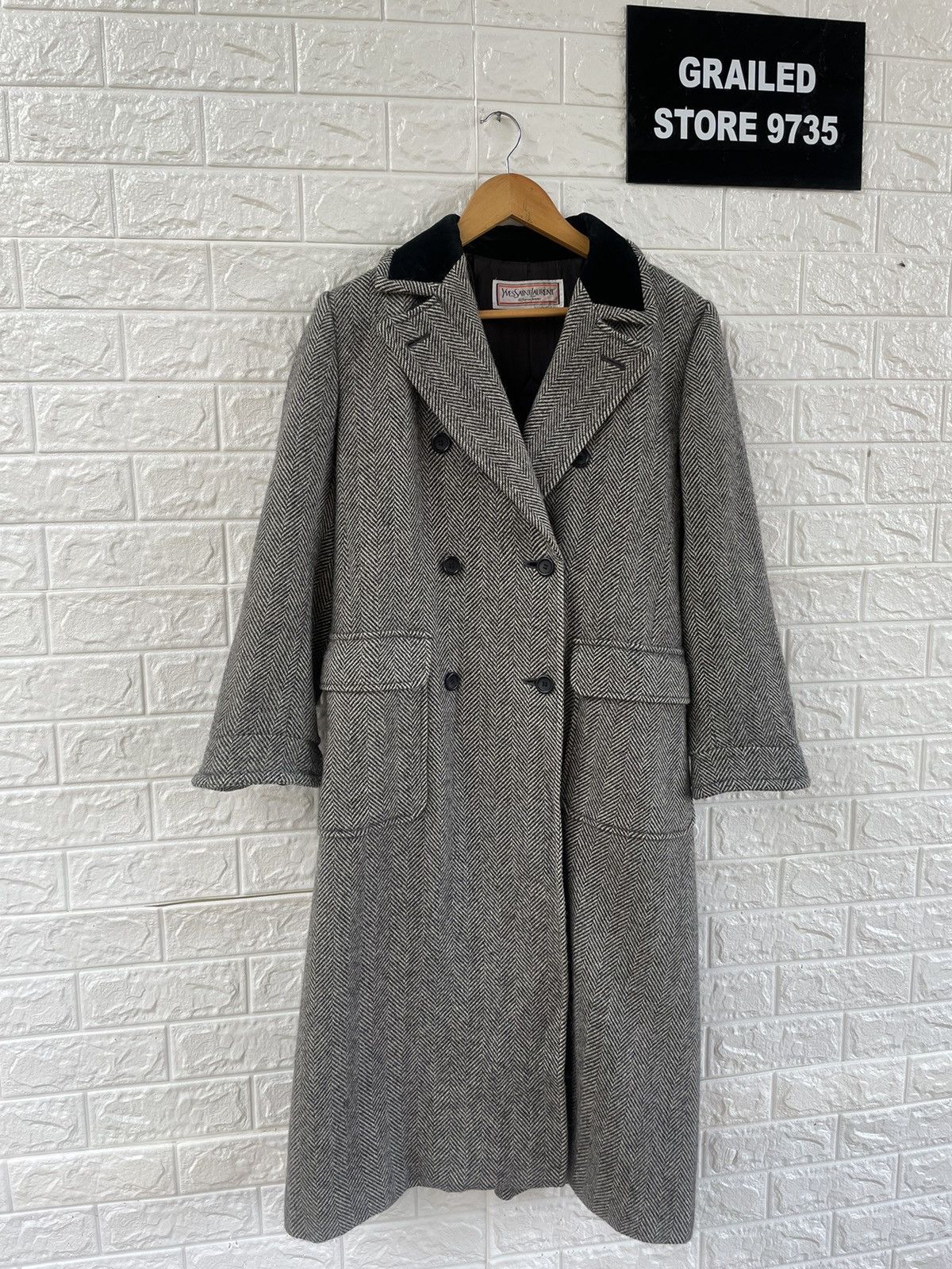 Vintage YSL Pea Coat Jacket Size M / US 6-8 / IT 42-44 - 3 Thumbnail
