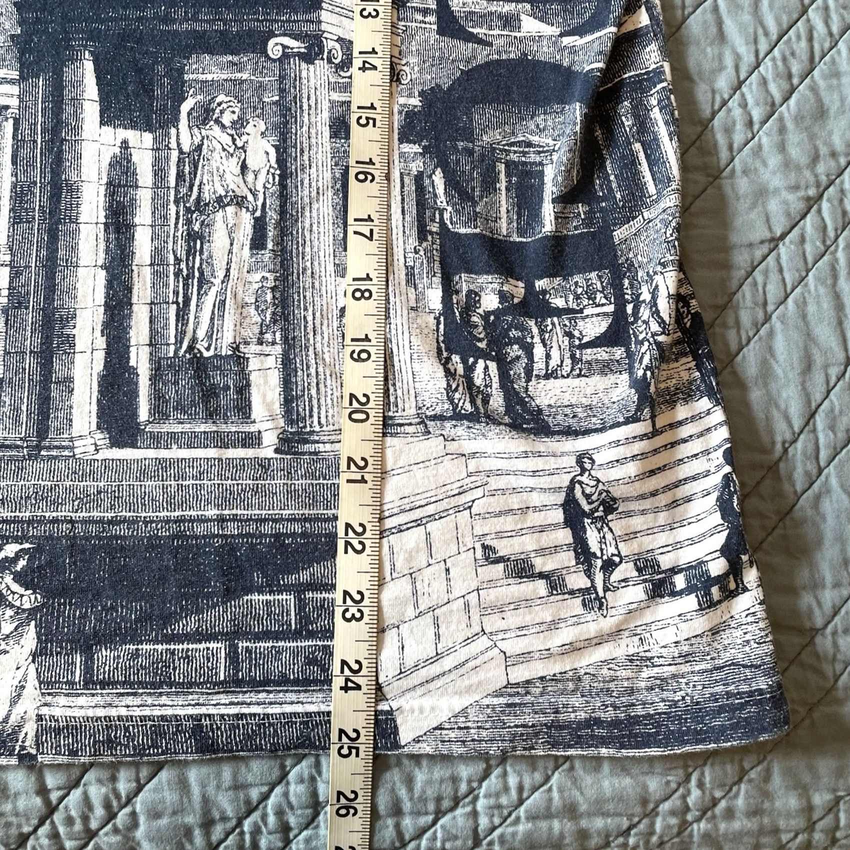 Vintage VINTAGE 90s Greece All Over Print T Shirt Men’s Sm Greek Mythology Architecture Shirt Short Sleeve Crew Neck Blue Cotton Graphic Print Size US S / EU 44-46 / 1 - 6 Thumbnail