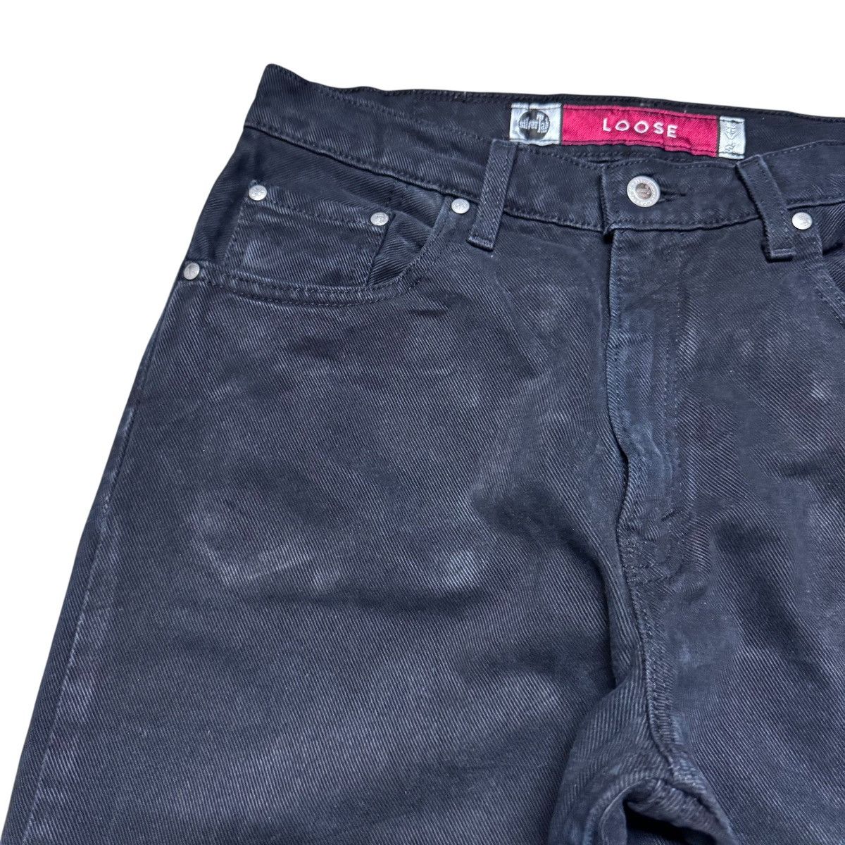 Levi's Vintage 90s Levis Silvertab Loose Jeans Black Size US 30 / EU 46 - 4 Thumbnail