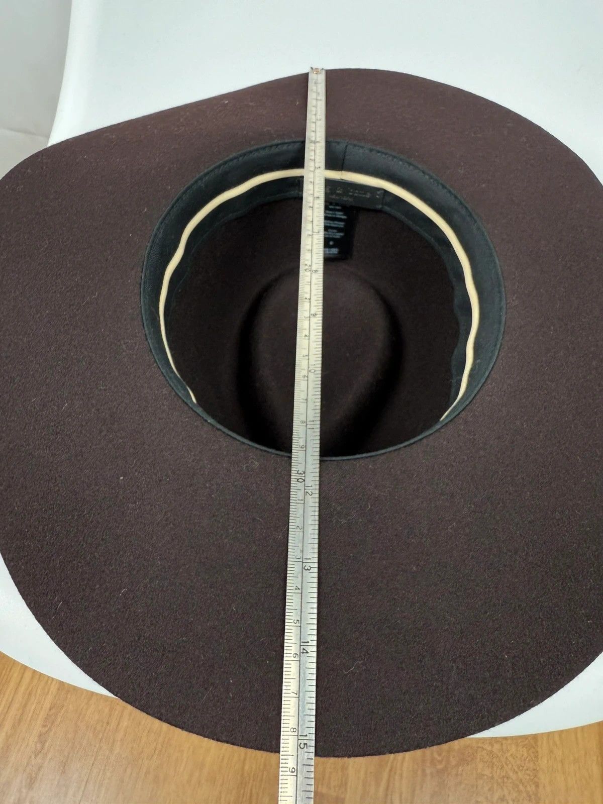 Rag & Bone Rag & Bone Kacy Fedora Hat Wool Leather Womens size S Size ONE SIZE - 10 Thumbnail