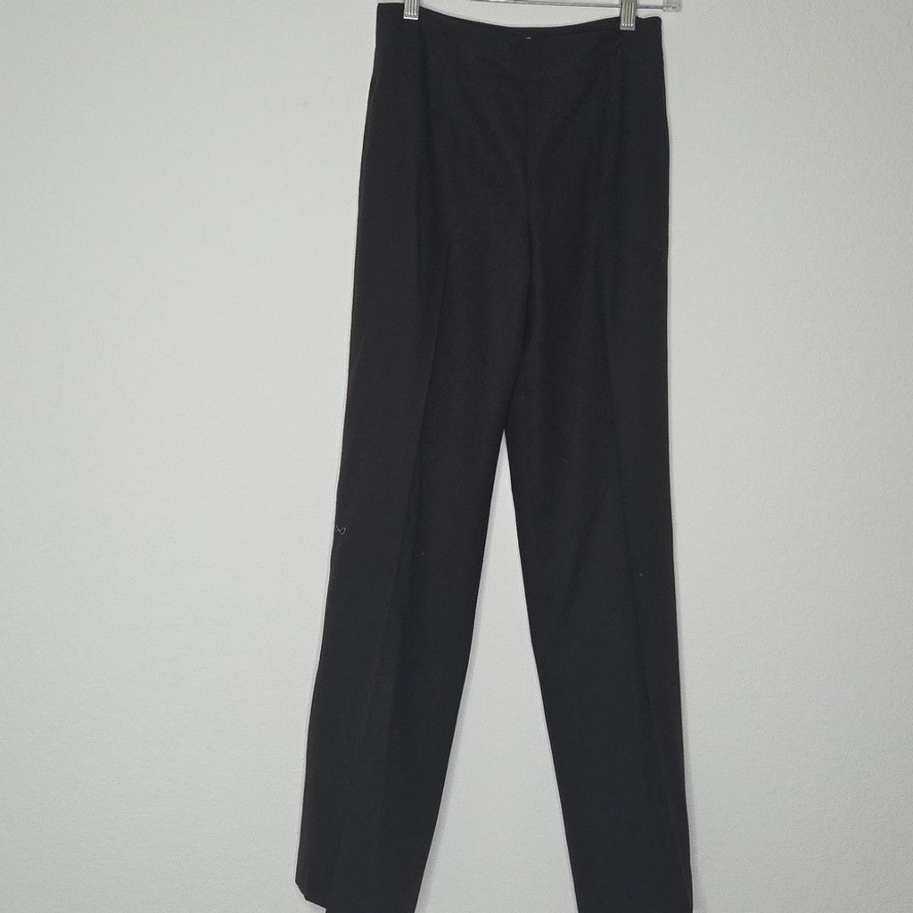 Talbots Talbots Women's Black Straight Leg Pants Wool Size 2 Size 26" / US 2 / IT 38 - 2 Thumbnail