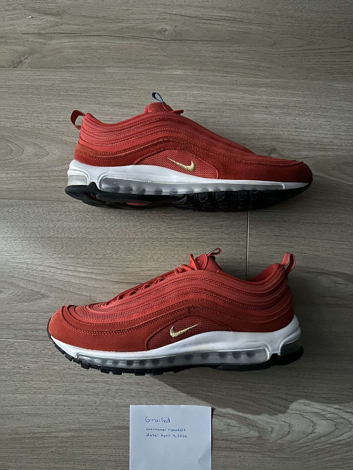 Nike Nike Air Max 97 Olympic Rings Pack Red Size US 10.5 / EU 43-44 - 4 Thumbnail